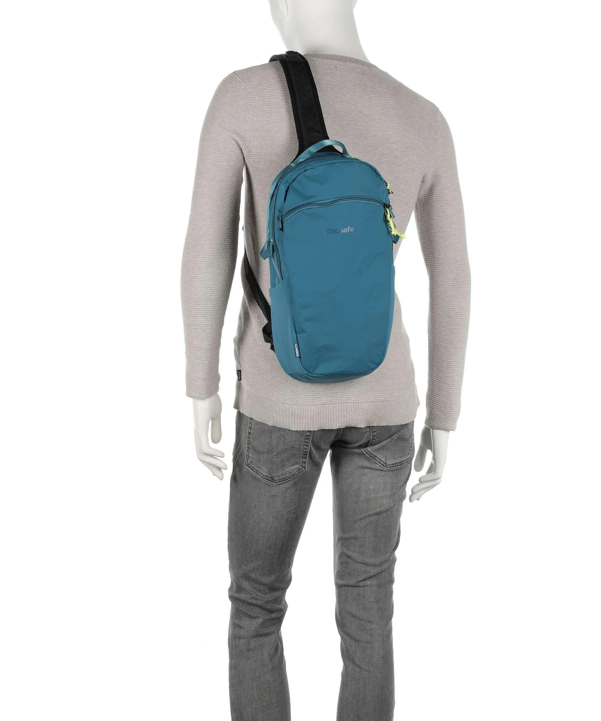  Pacsafe Eco 12L Borsa sling econyl nylon petrol  