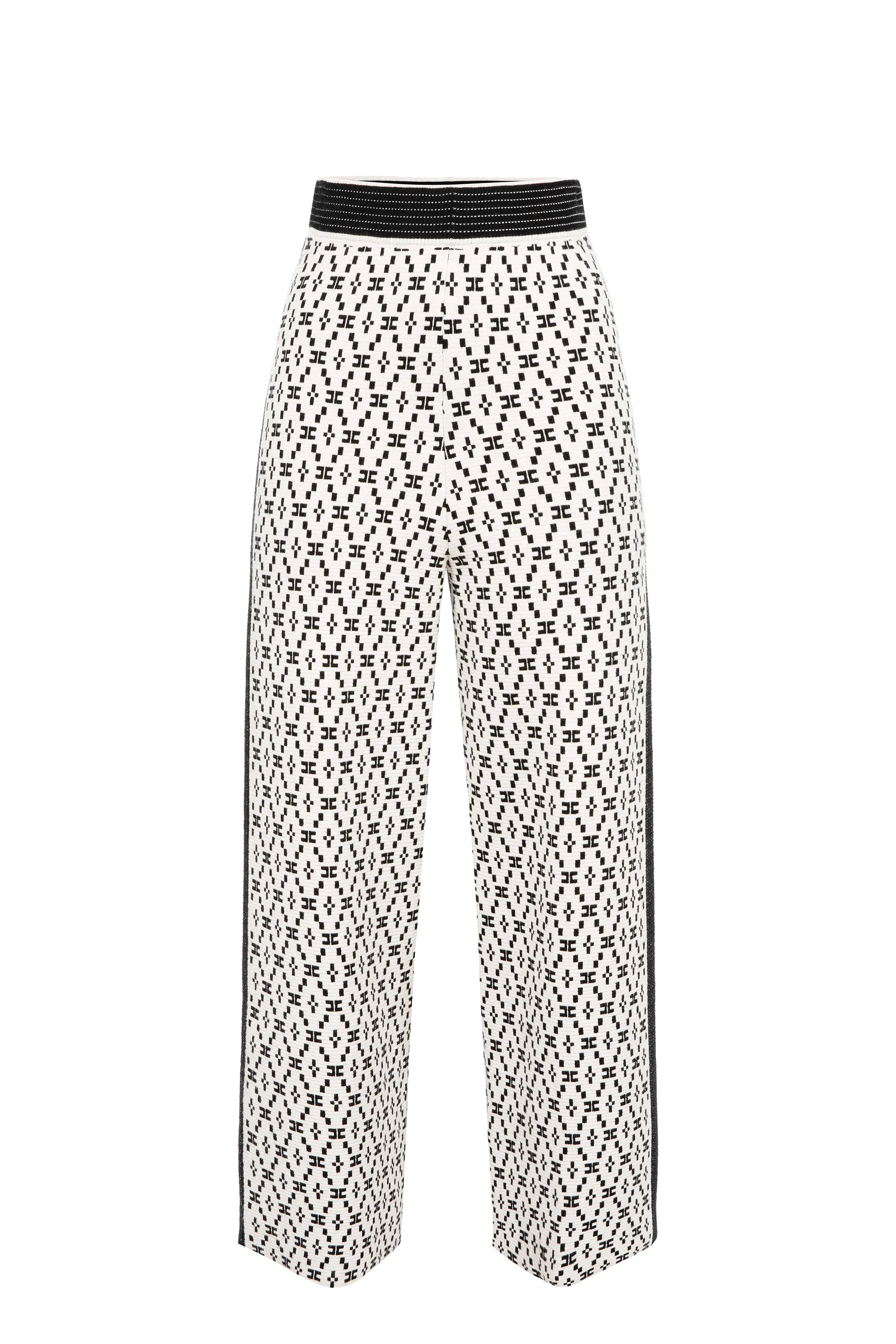 Pantalone a palazzo disegno losanga