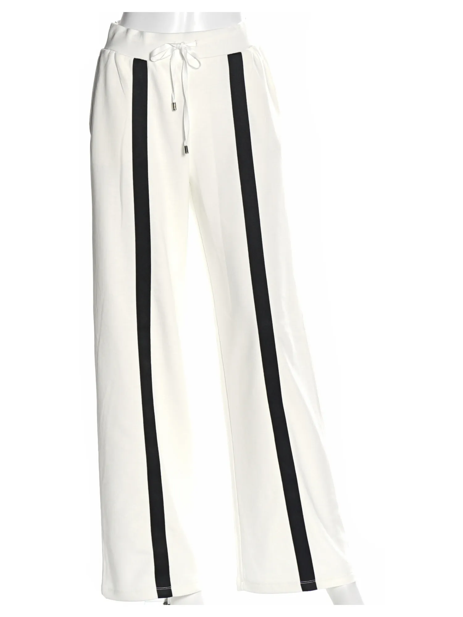 Pantalone a palazzo Liu Jo da donna avorio chiaro