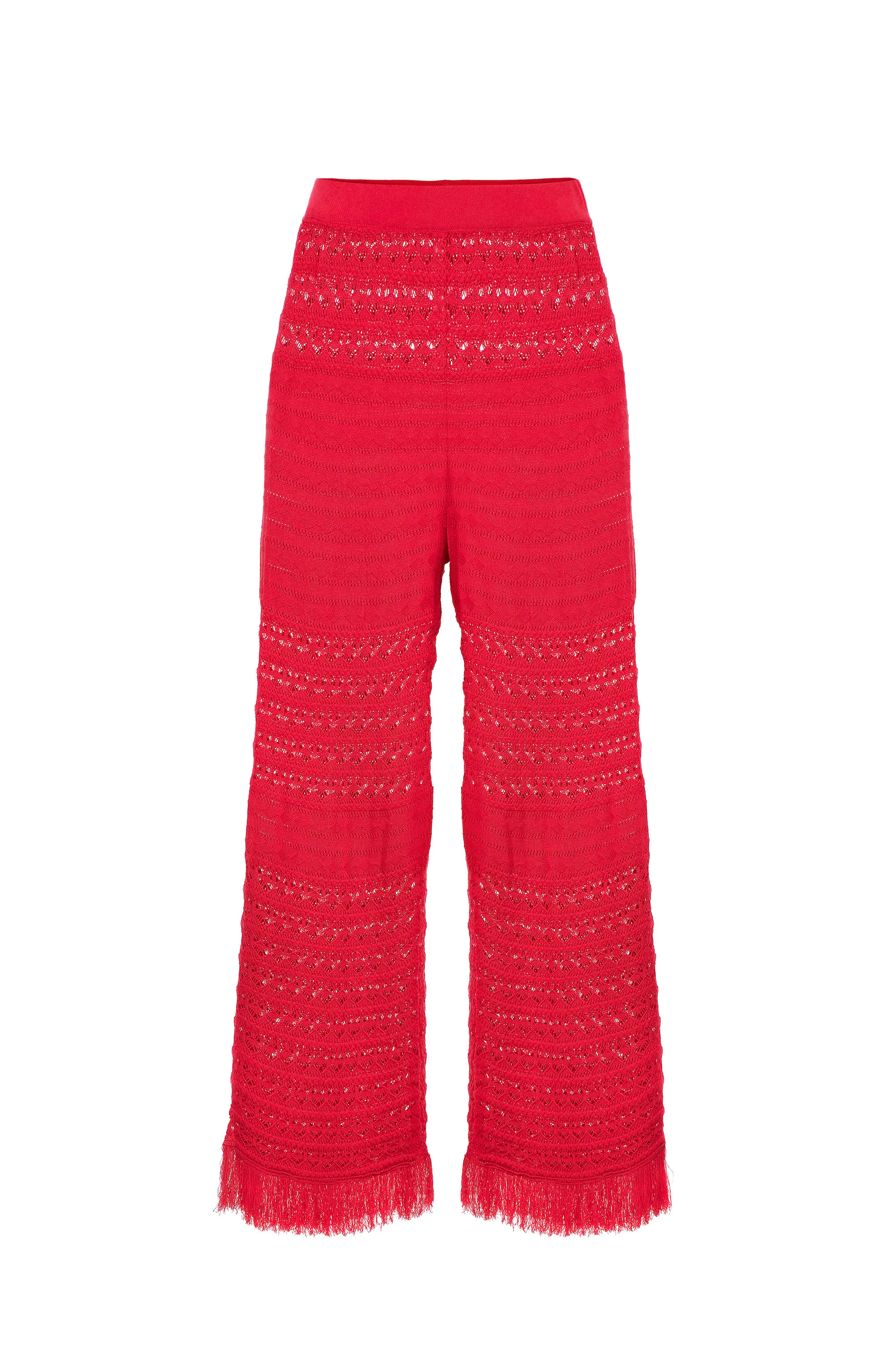 Pantalone palazzo in punto pizzo
