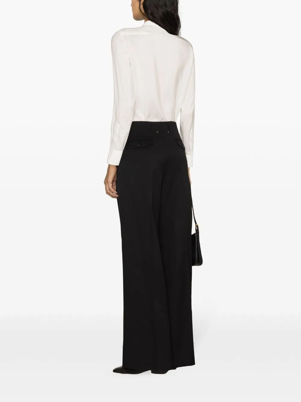Pantaloni a palazzo Flavia in nero - donna