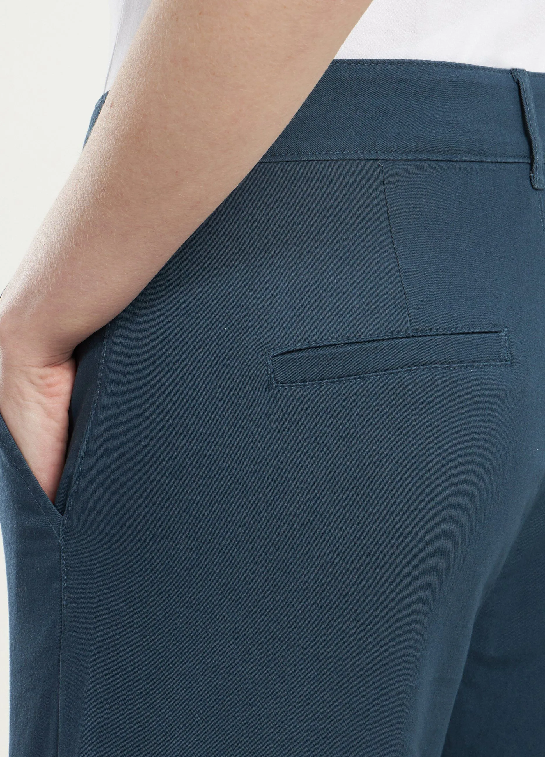 Pantaloni a palazzo in cotone elasticizzato donna