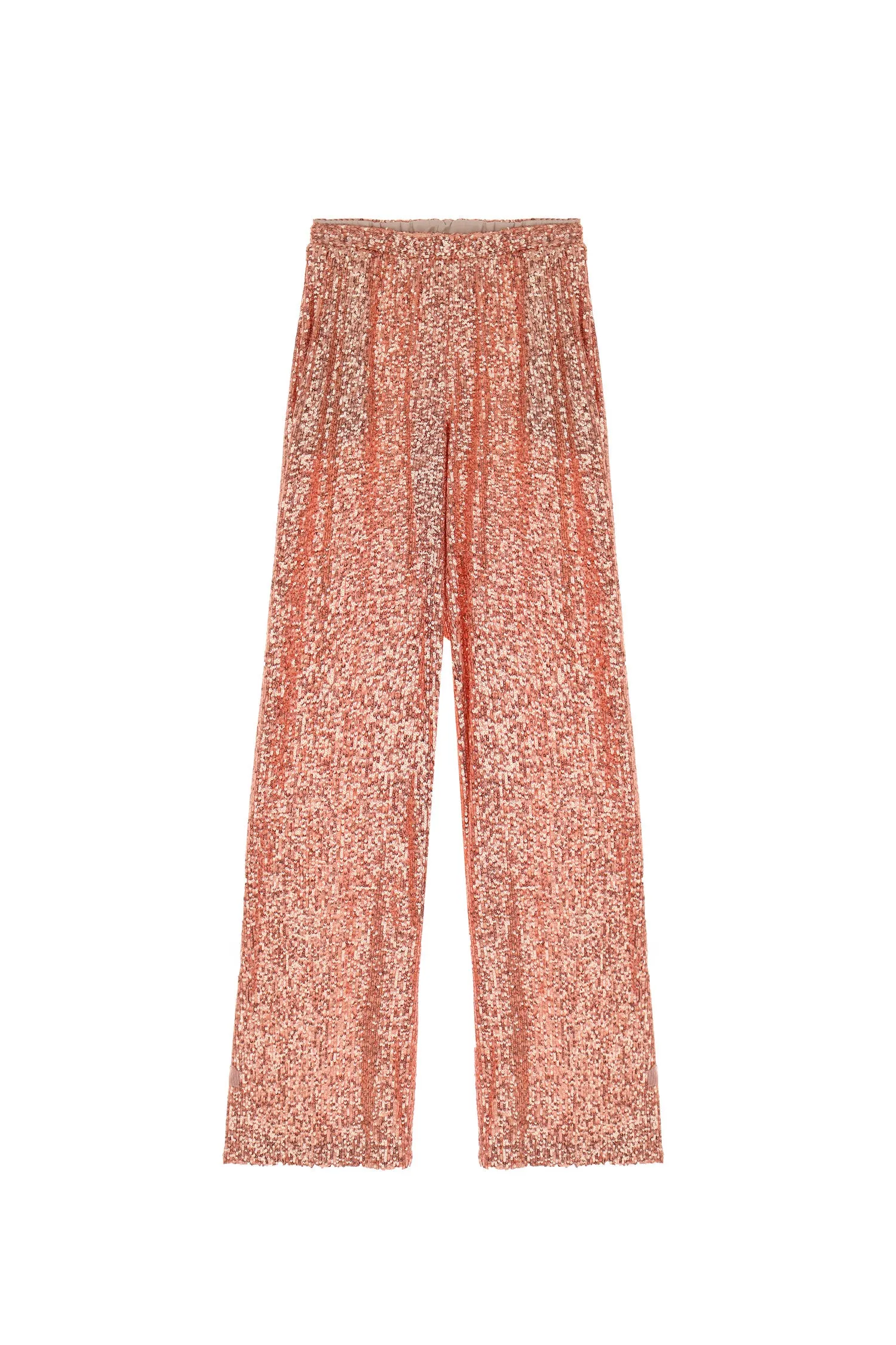 PANTALONI A PALAZZO IN PAILLETTES CON VITA ELASTICIZZATA IMPERIAL