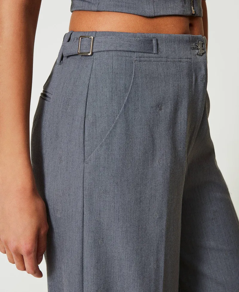 Pantaloni a palazzo MYFO con ricamo