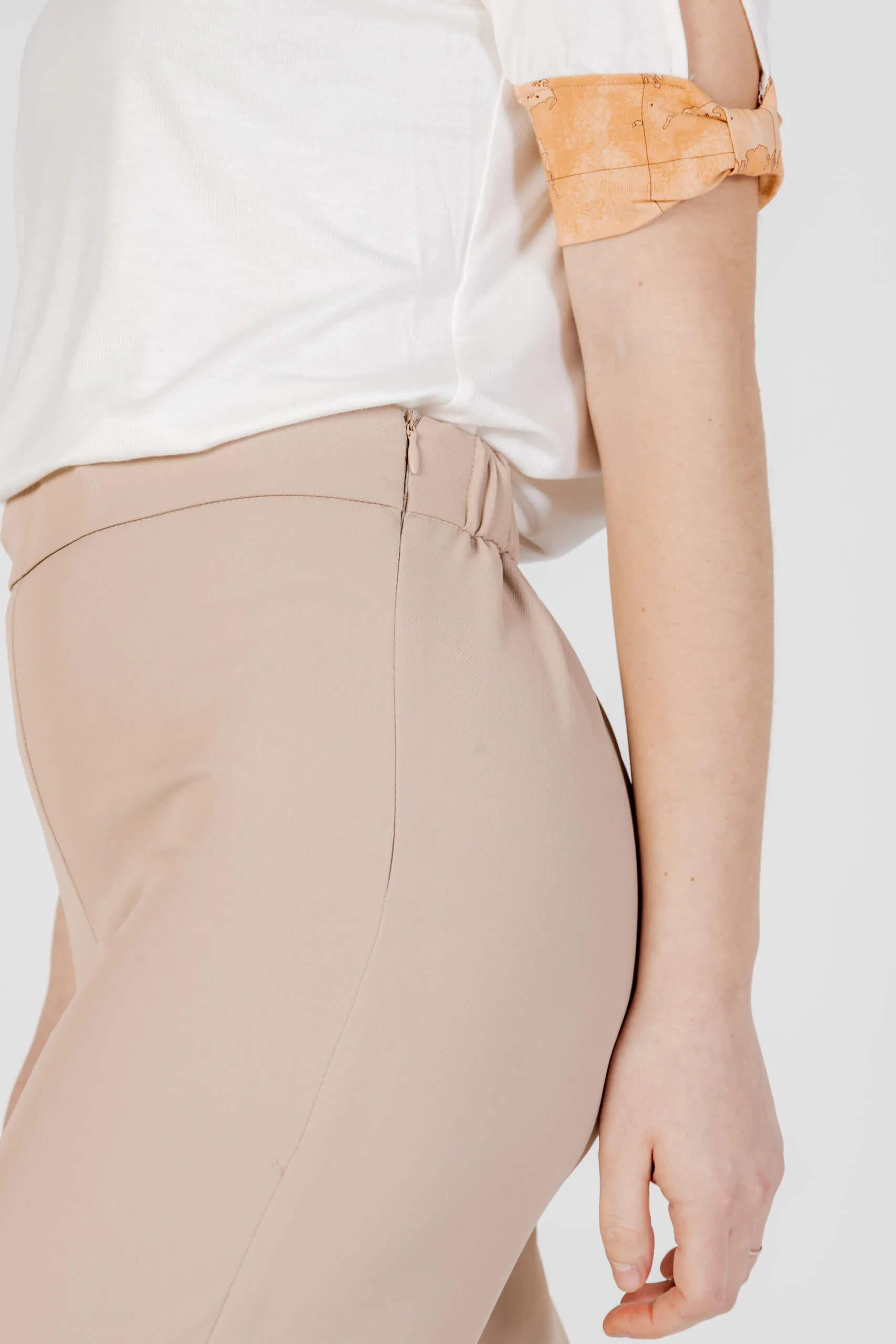 Pantaloni a palazzo Sandro Ferrone  Beige