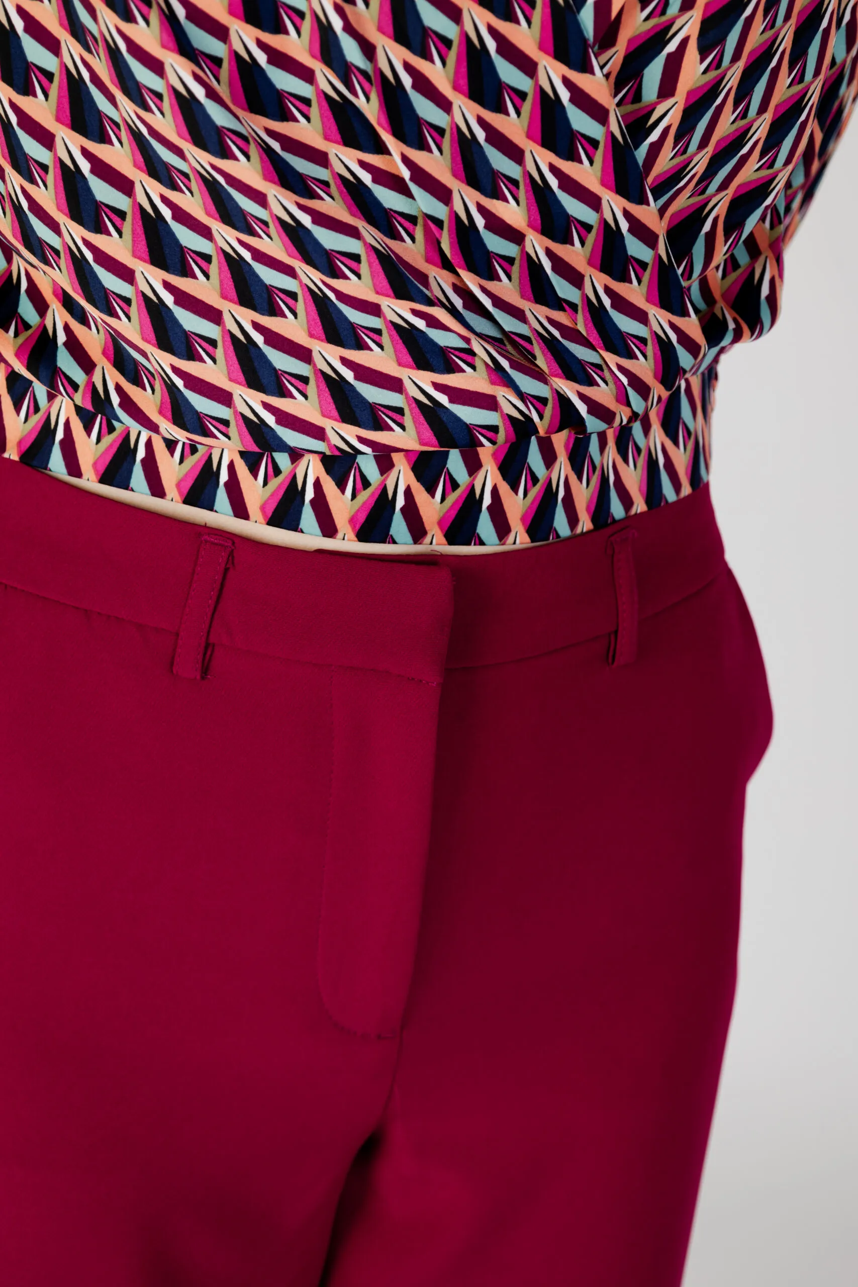 Pantaloni a palazzo Vila Clothes vikamma hw pant noos Bordeaux