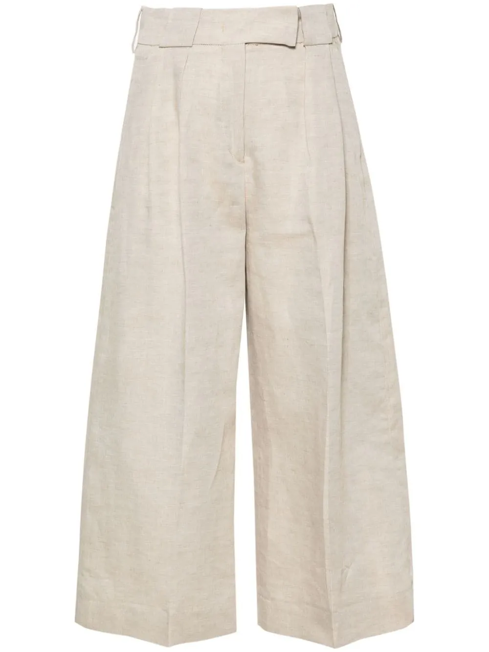 Pantaloni Audrey crop in beige - donna