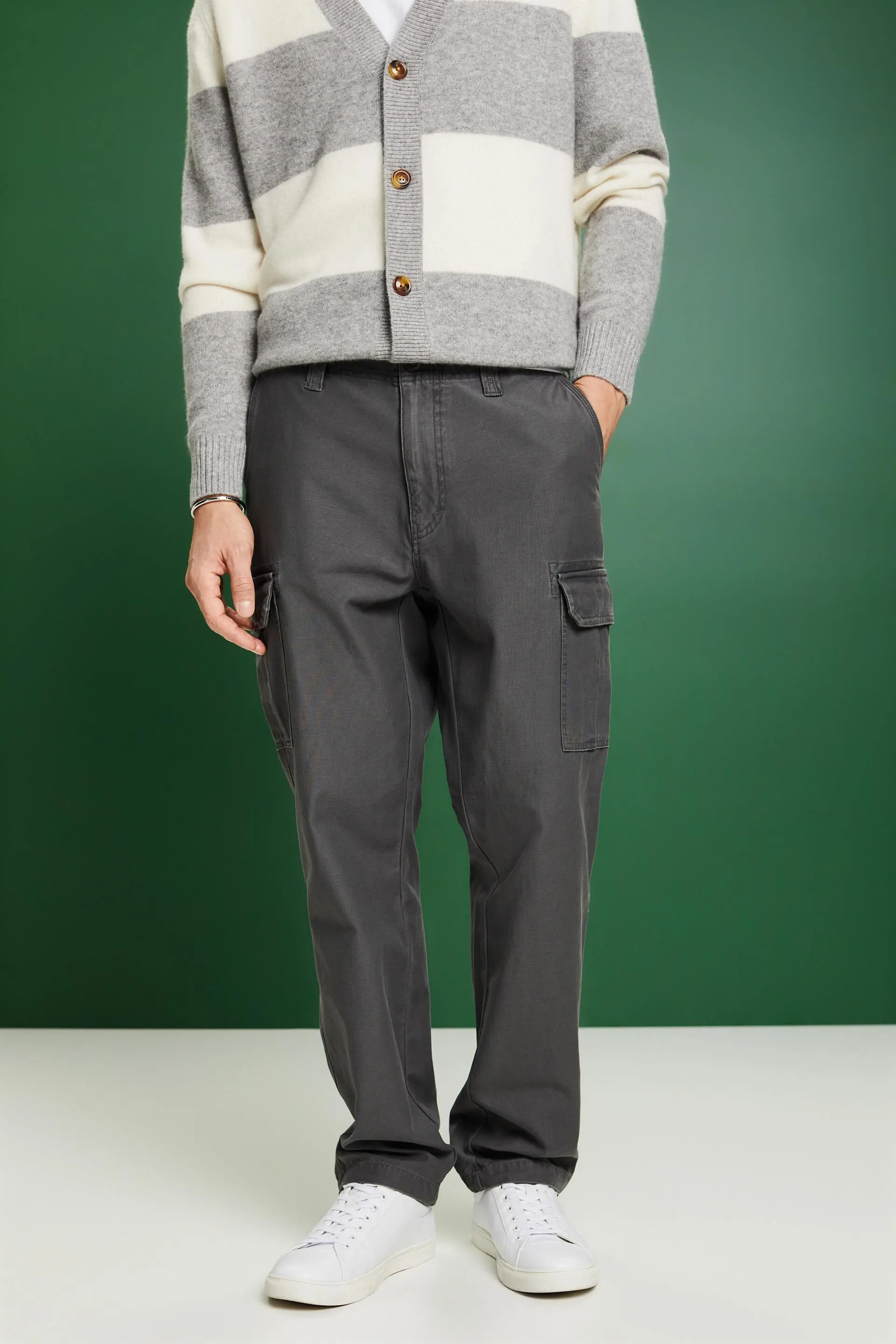 Pantaloni cargo in cotone