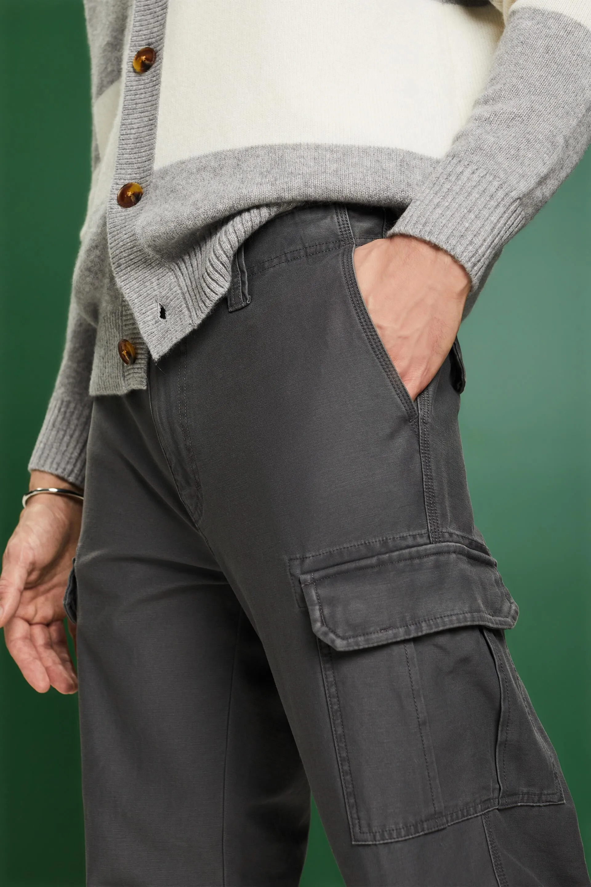Pantaloni cargo in cotone