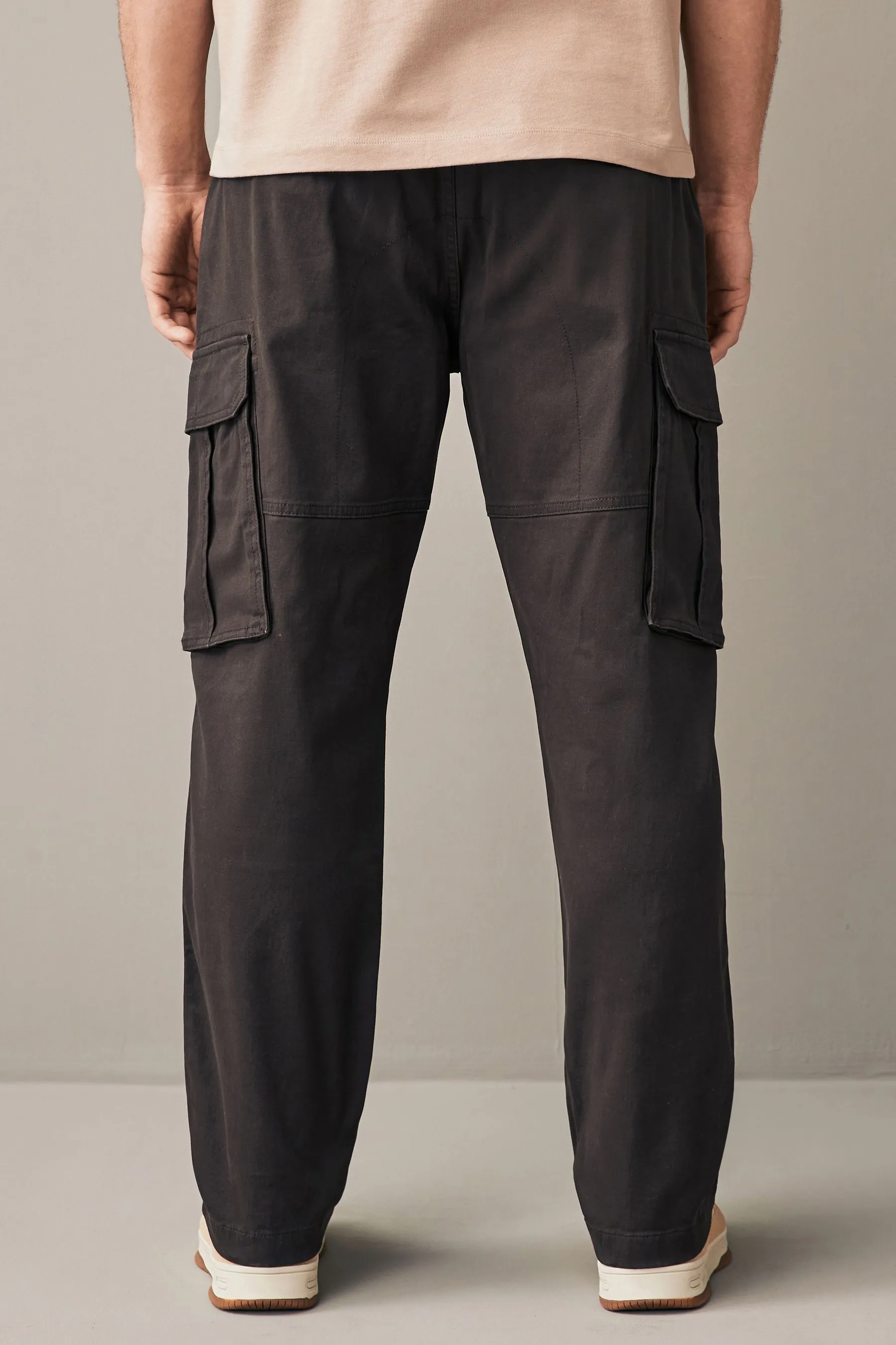 Pantaloni cargo stretch in cotone