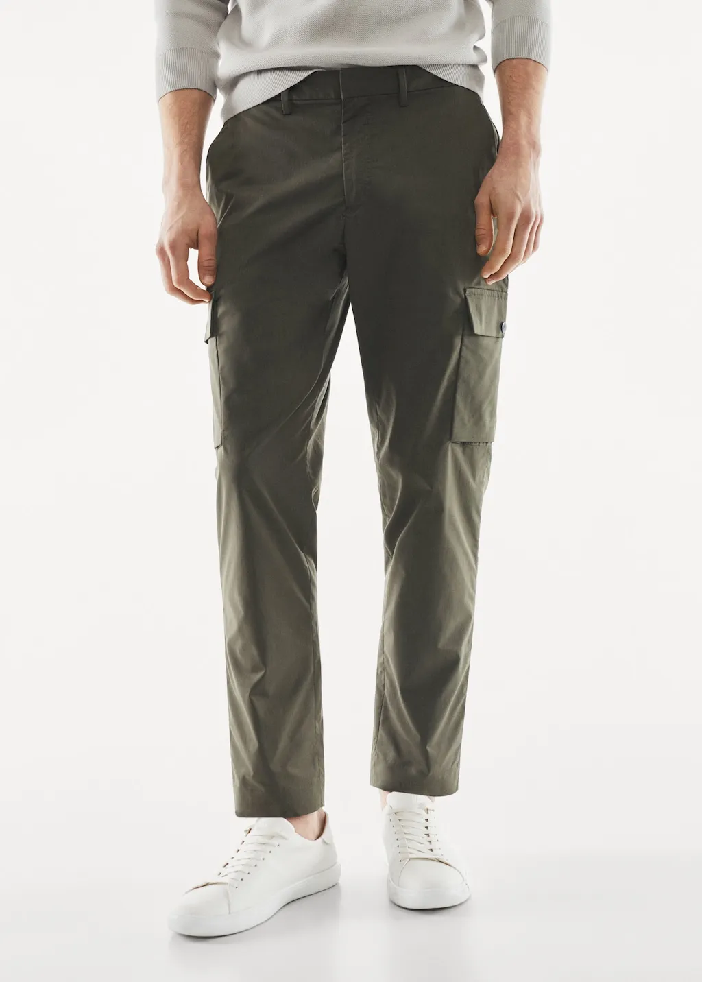 Pantaloni cargo tessuto tecnico antipiega