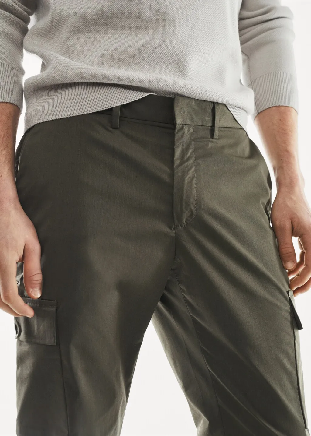 Pantaloni cargo tessuto tecnico antipiega
