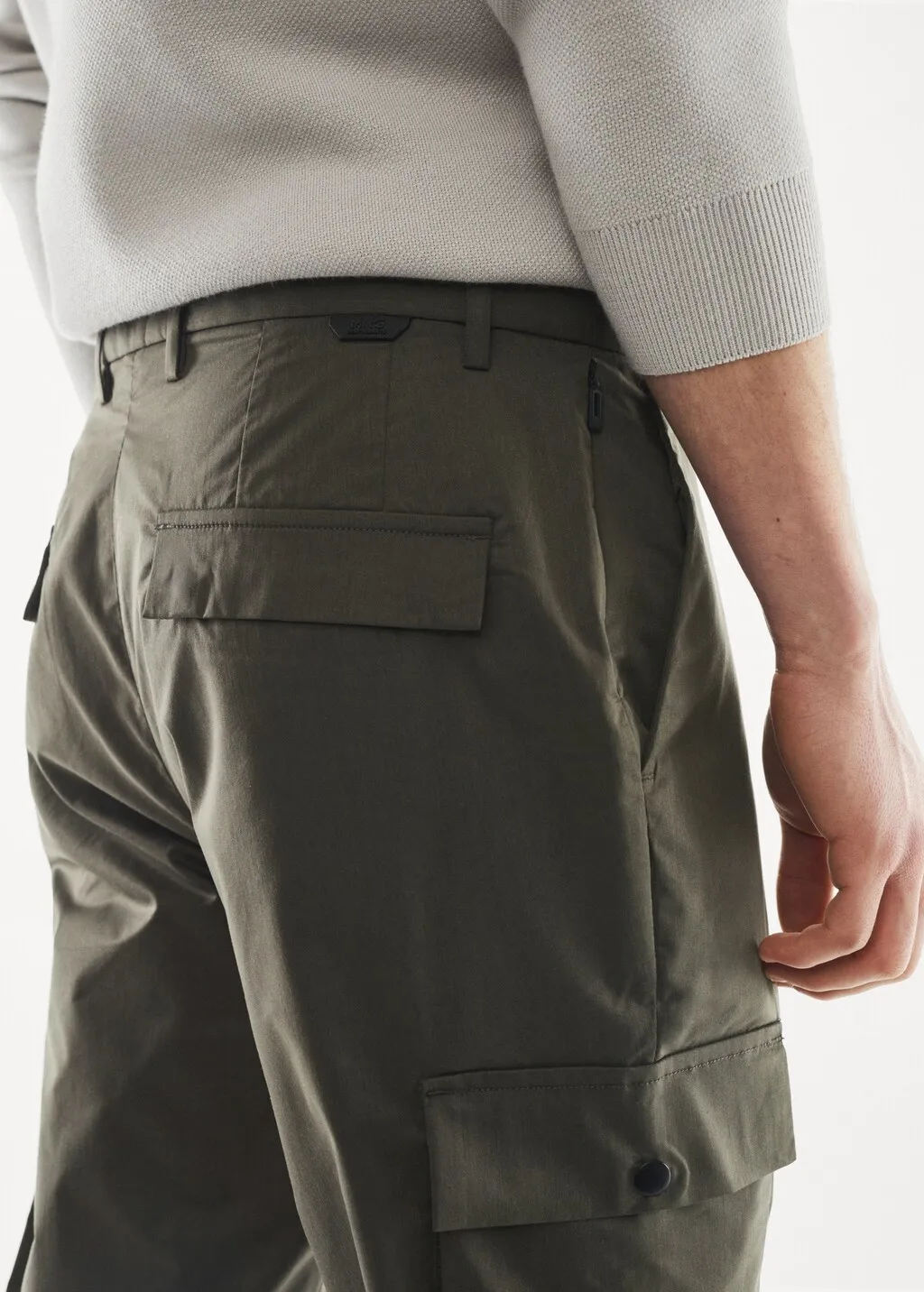 Pantaloni cargo tessuto tecnico antipiega