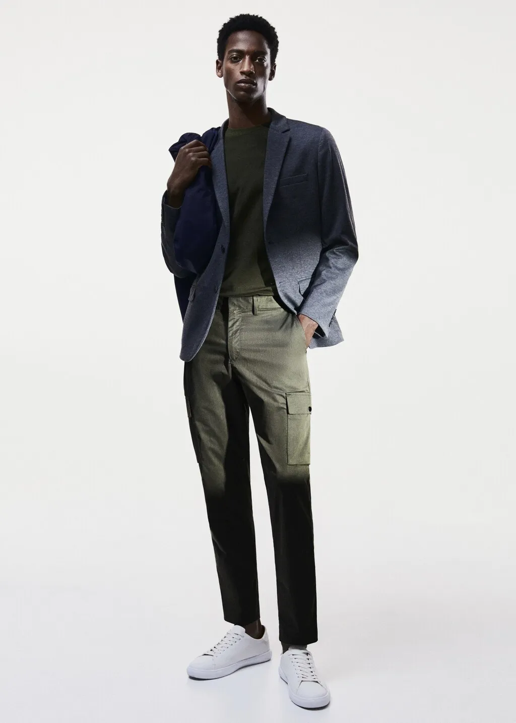 Pantaloni cargo tessuto tecnico antipiega