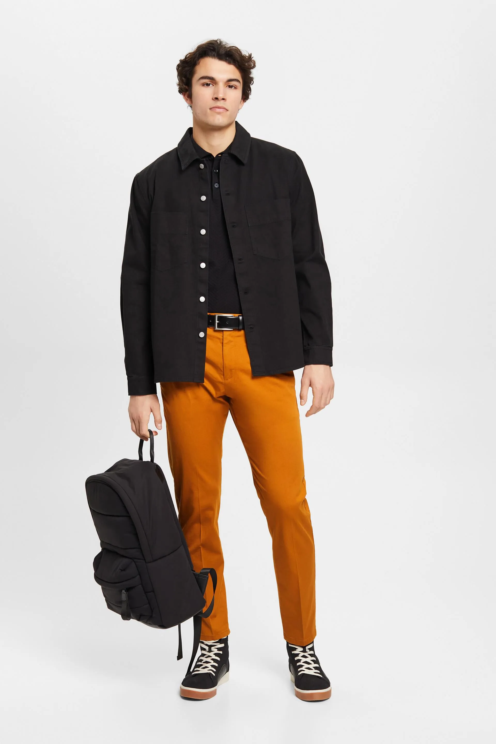 Pantaloni chino elasticizzati in cotone