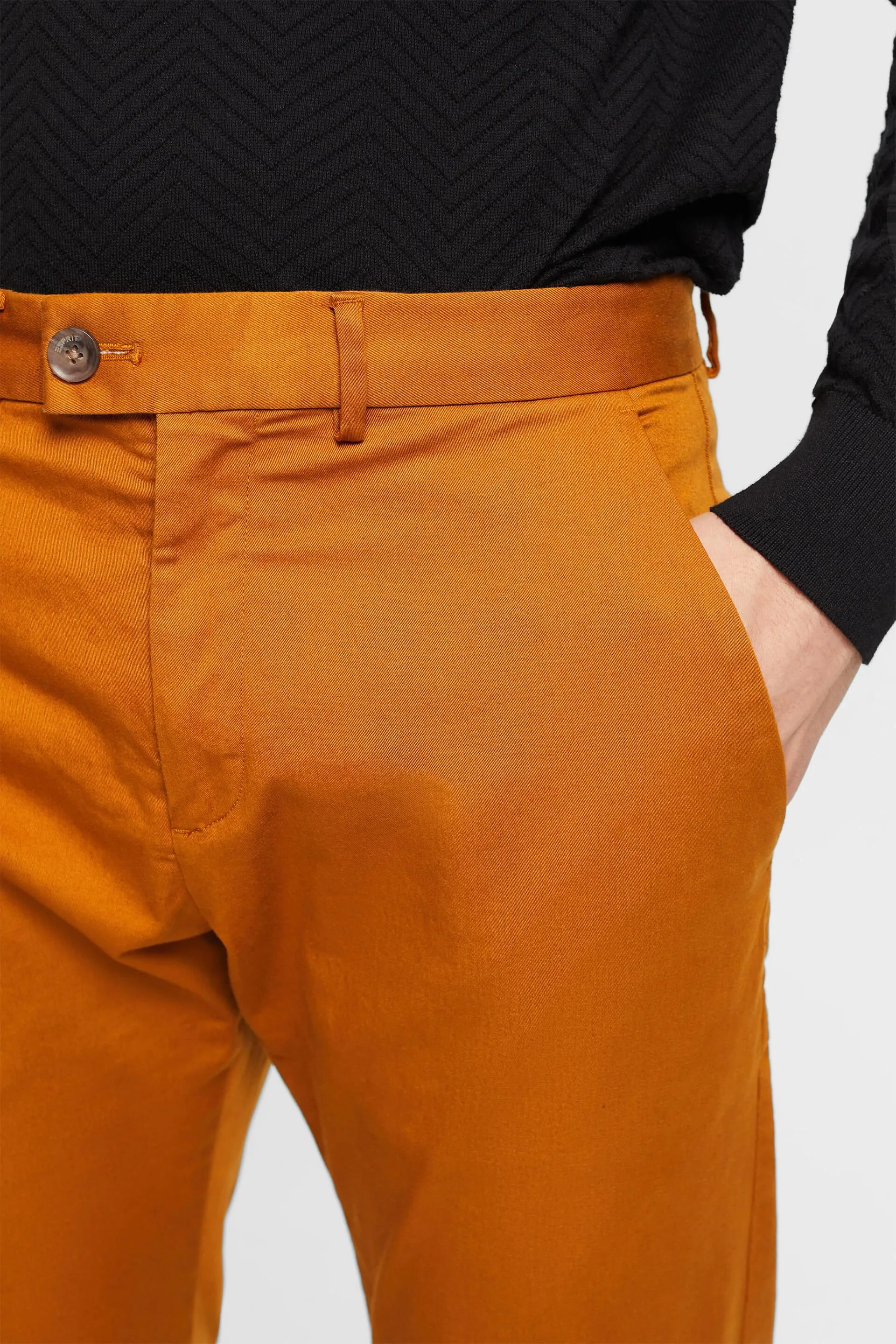 Pantaloni chino elasticizzati in cotone