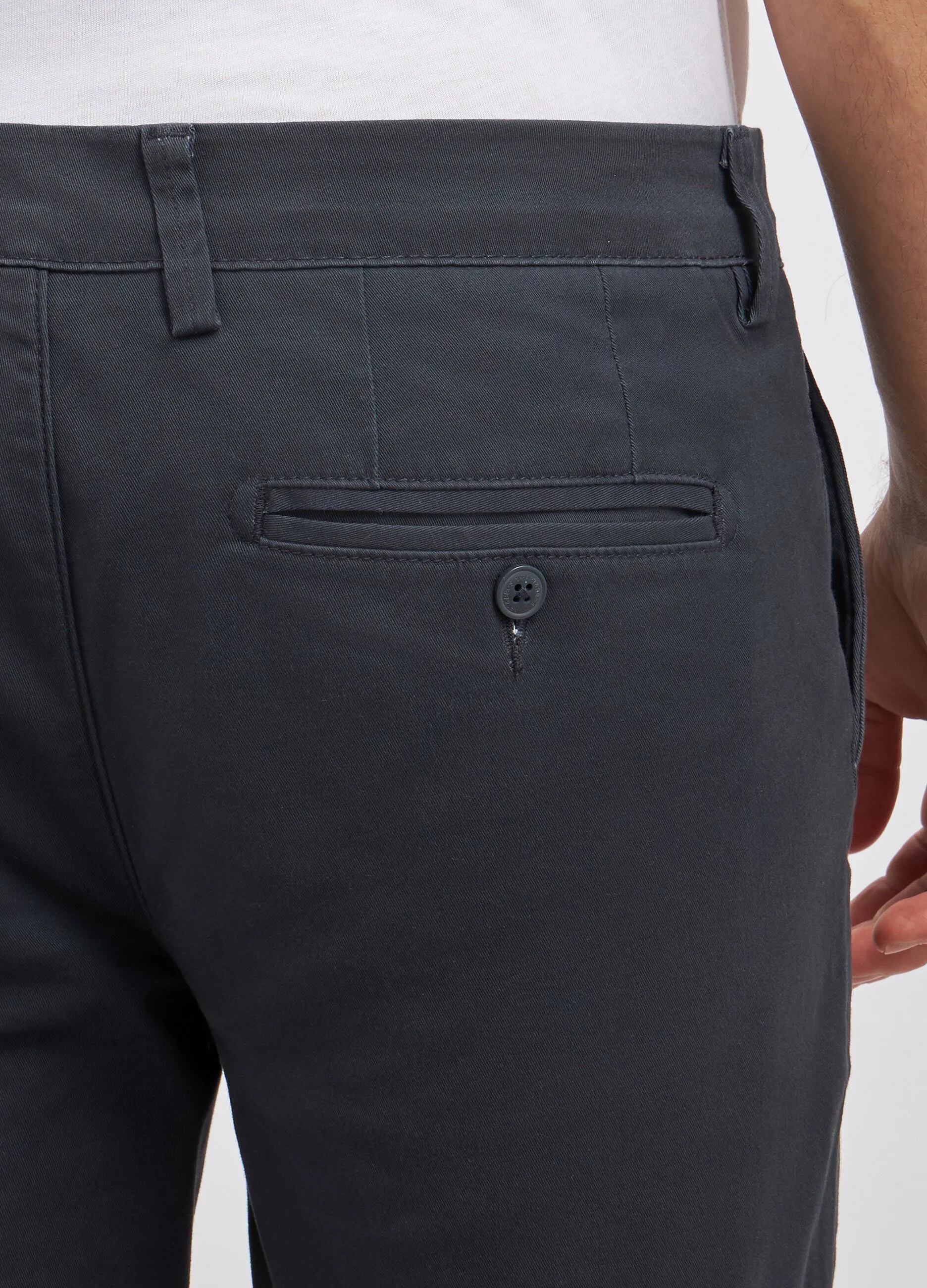 Pantaloni chino in cotone stretch uomo