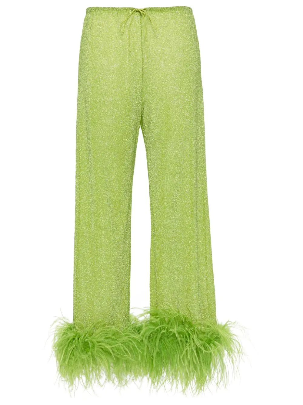 Pantaloni con decorazione Lumiere in verde - donna