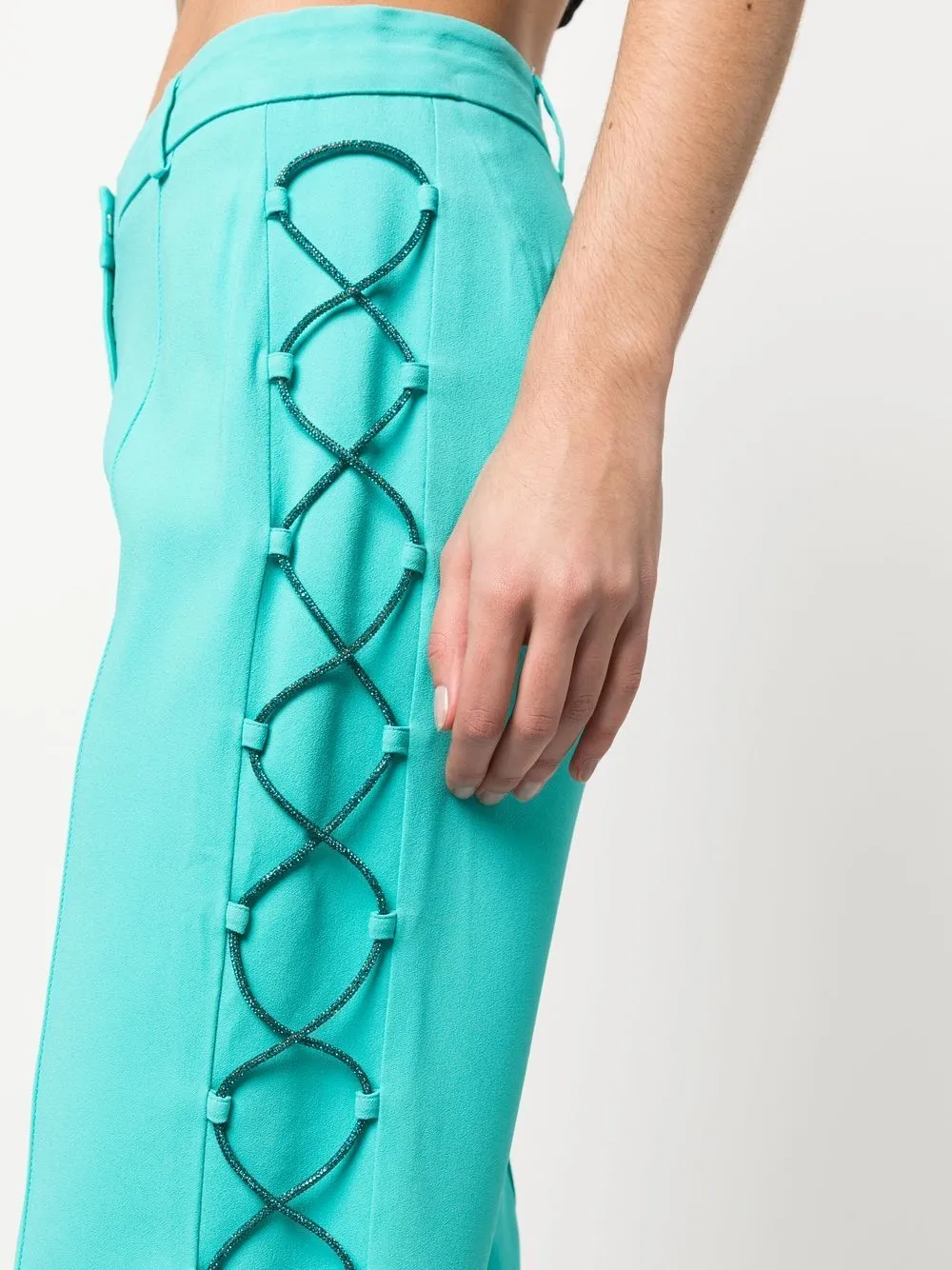 Pantaloni dritti in blu - donna