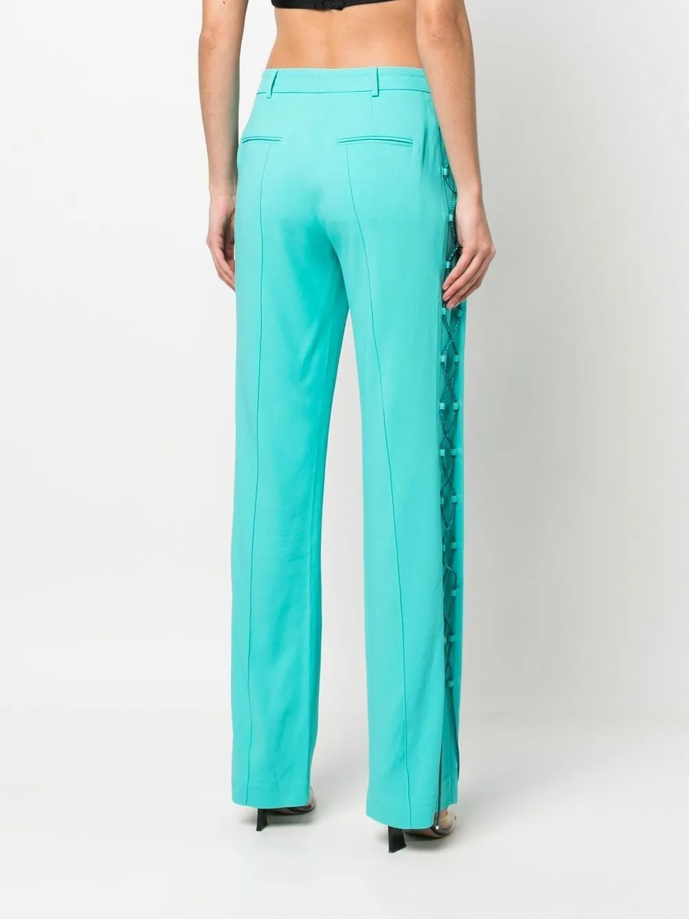 Pantaloni dritti in blu - donna