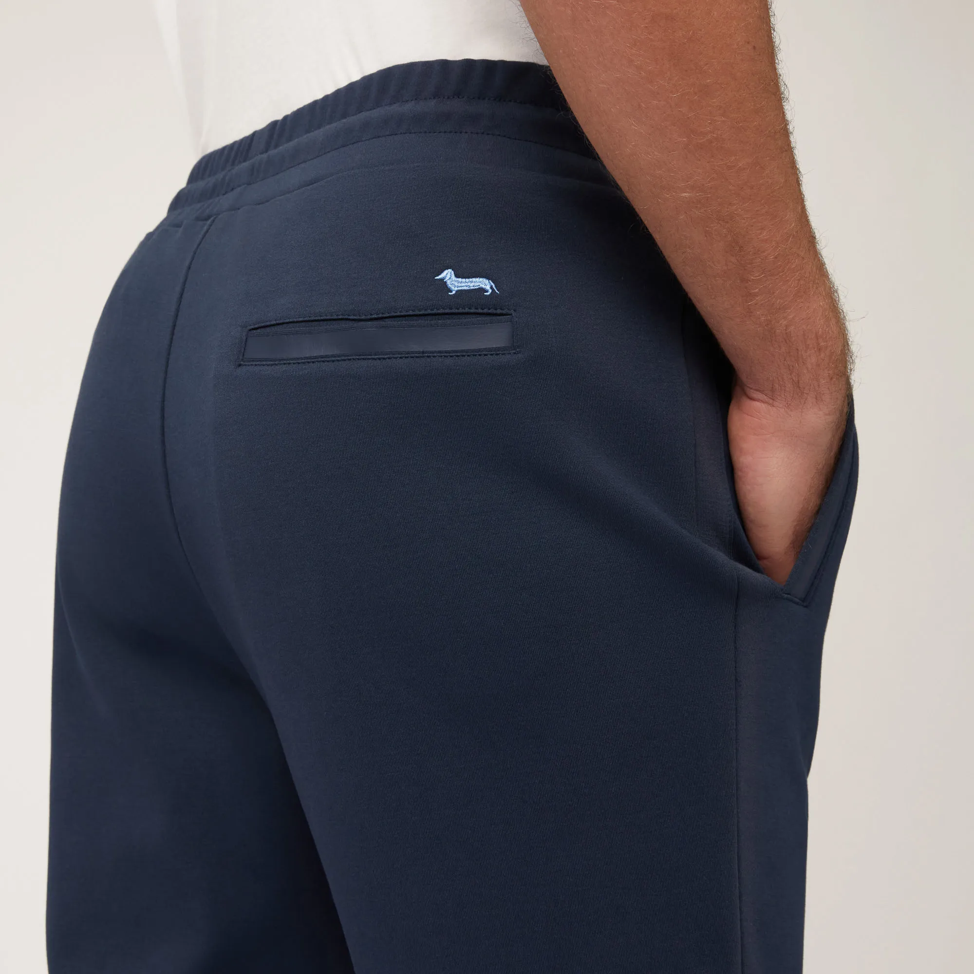 Pantaloni In Cotone Con Tasca Posteriore