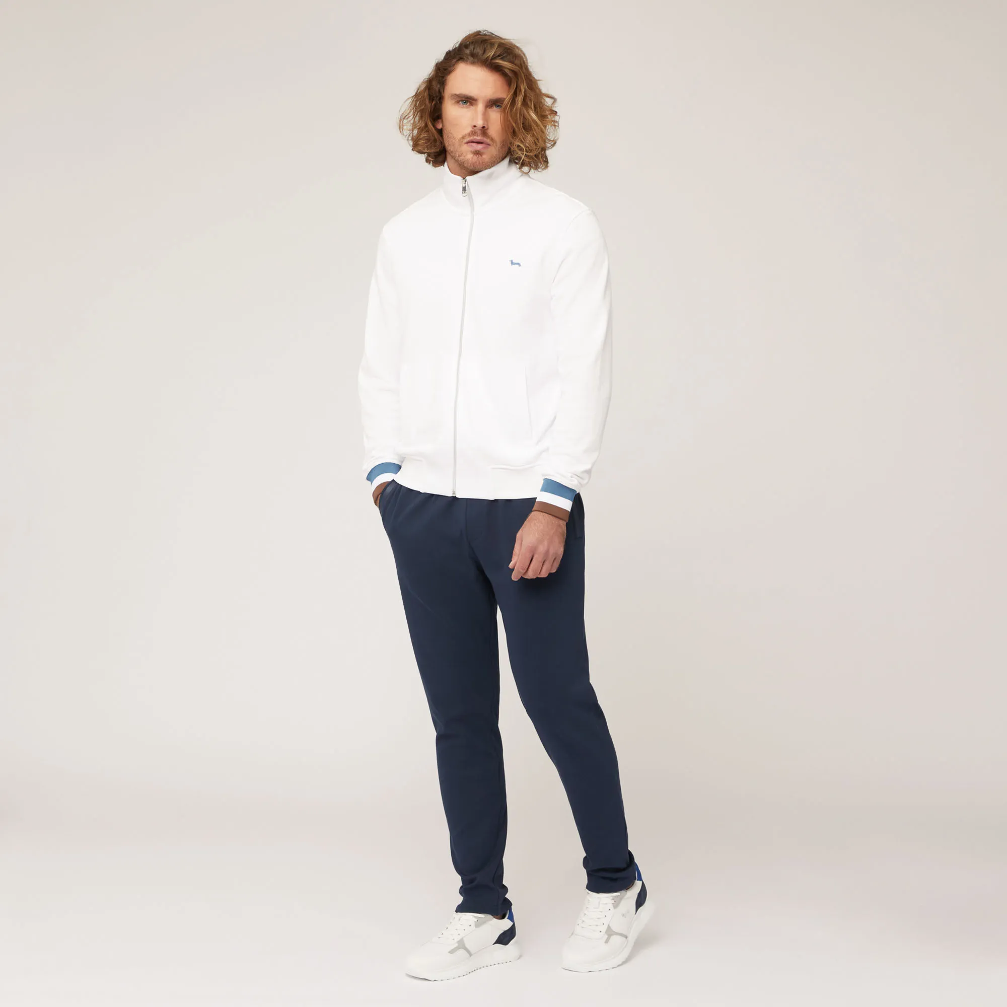Pantaloni In Cotone Con Tasca Posteriore