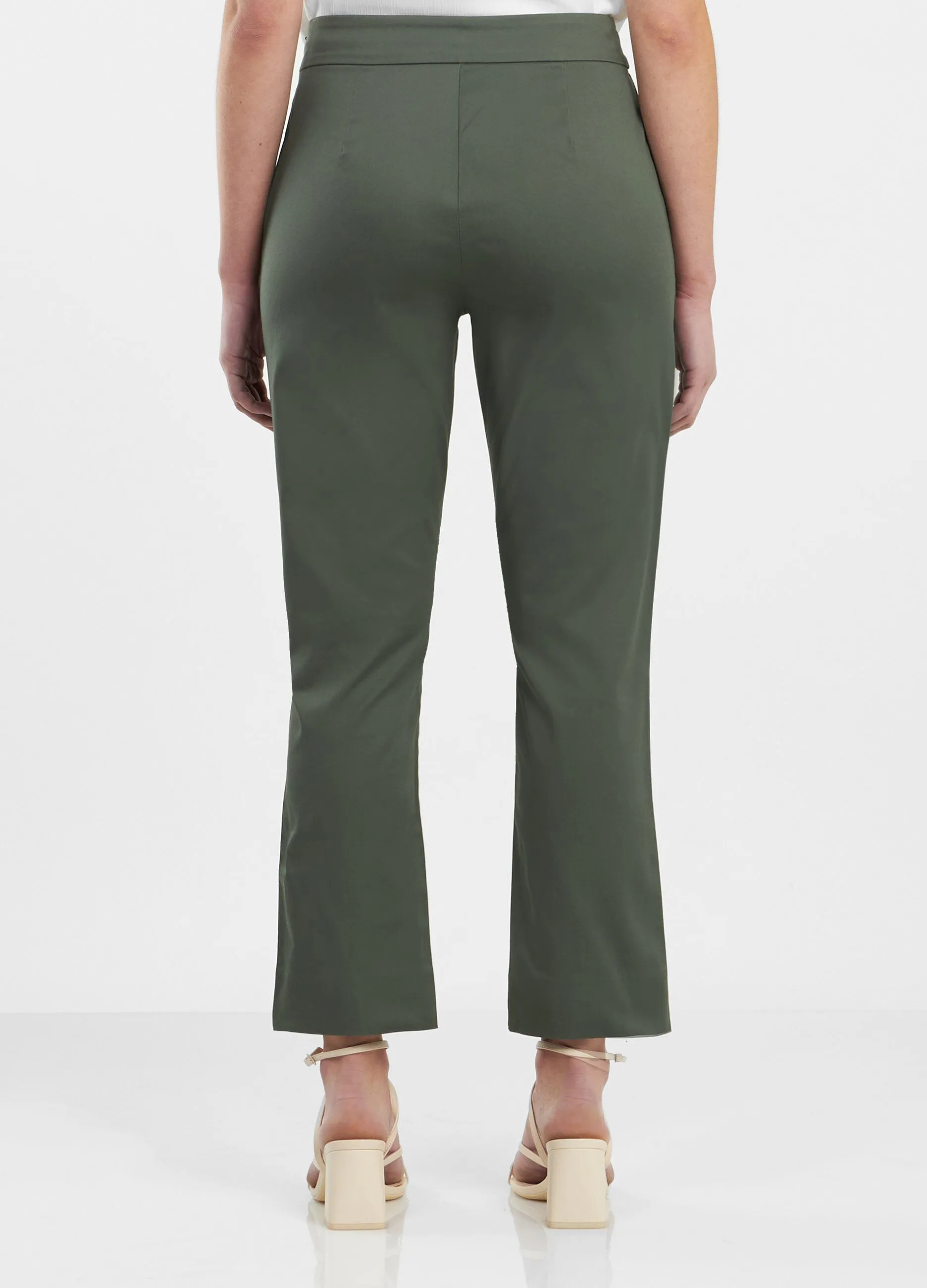 Pantaloni in cotone elasticizzato donna
