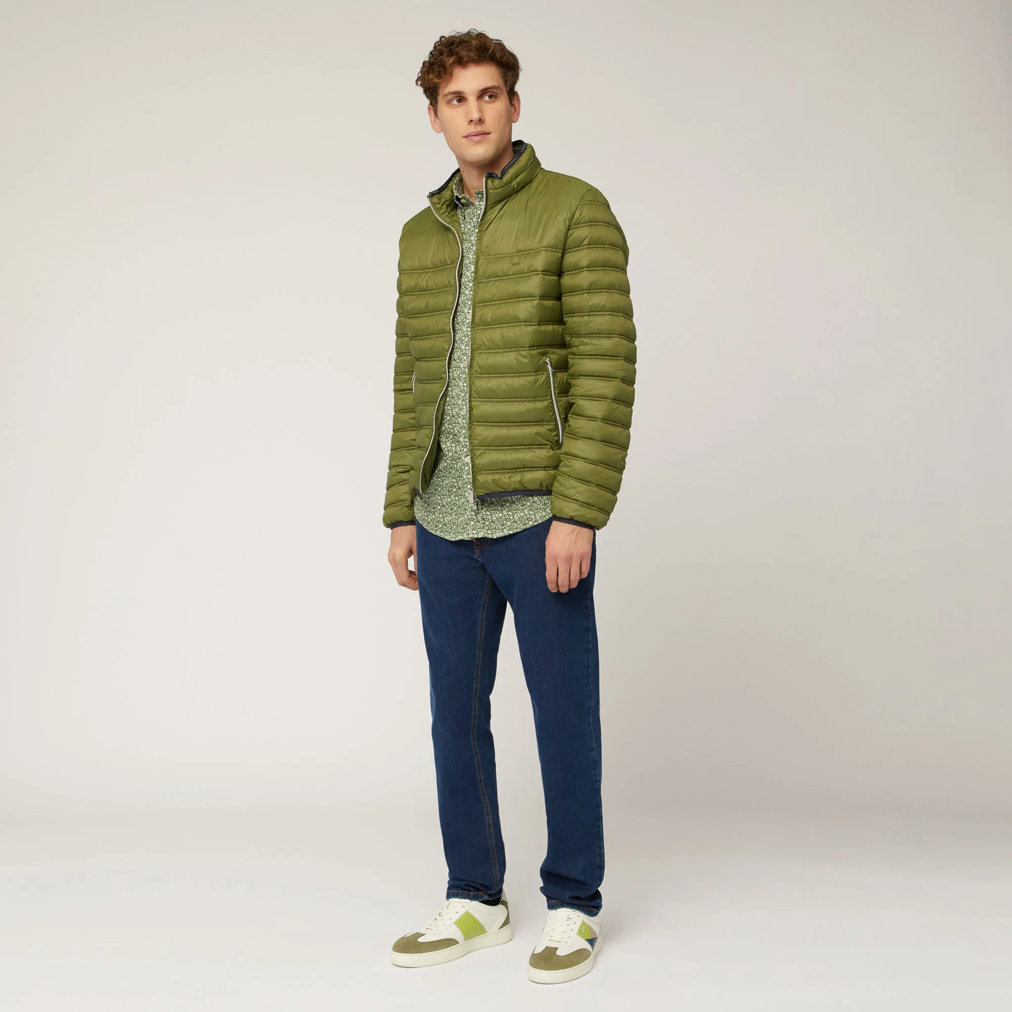 Pantaloni In Denim Con Inserti