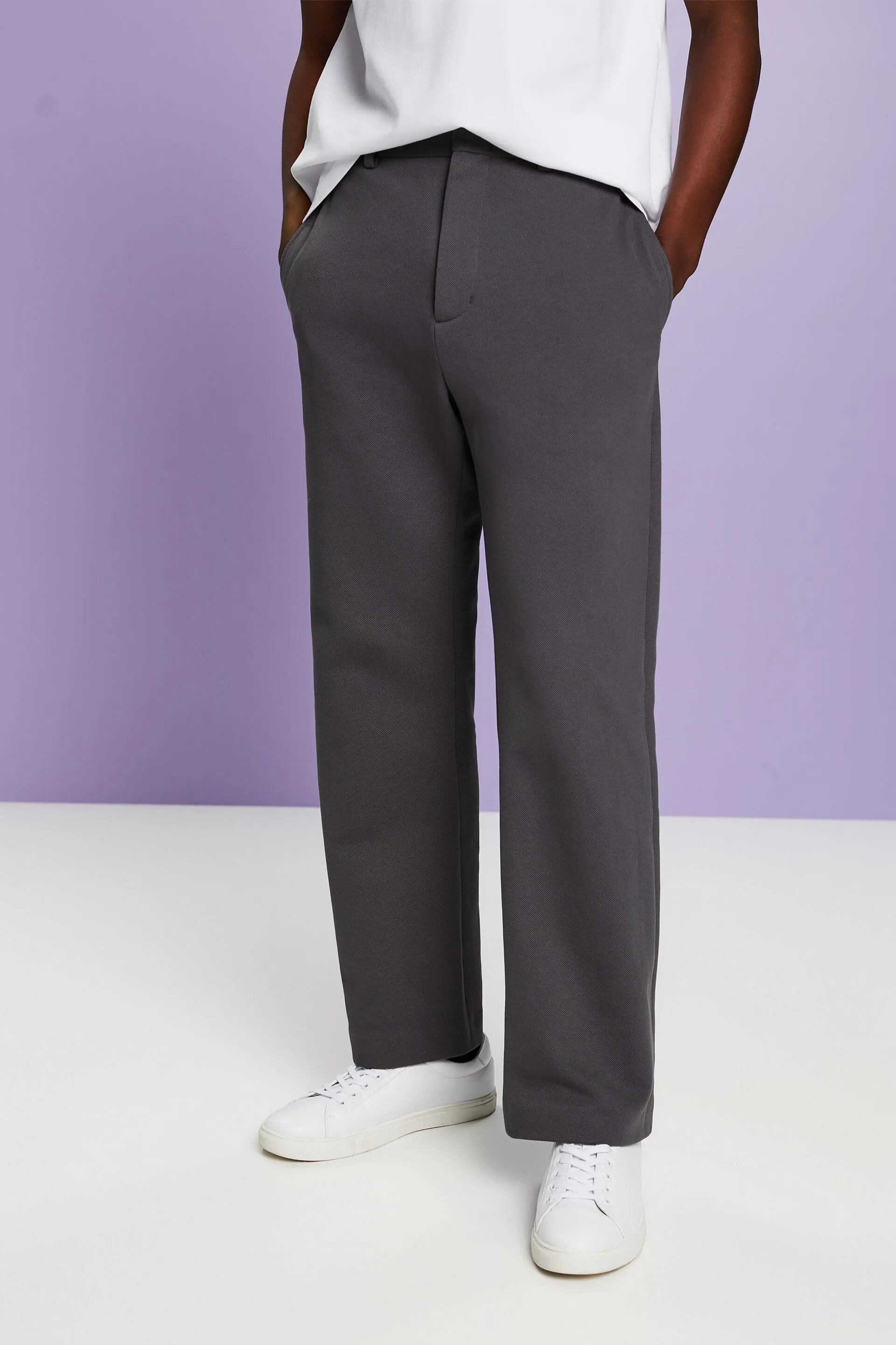 Pantaloni in jersey piqué