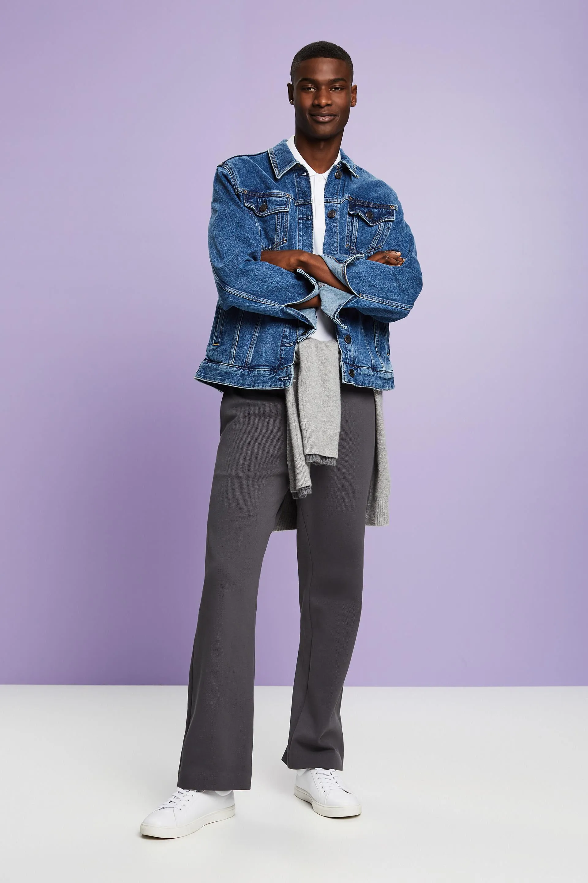 Pantaloni in jersey piqué