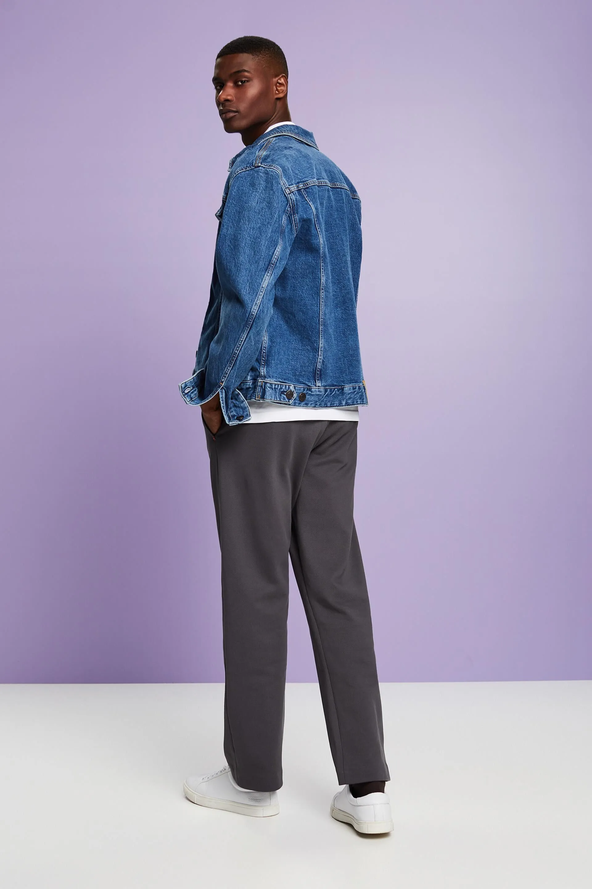 Pantaloni in jersey piqué