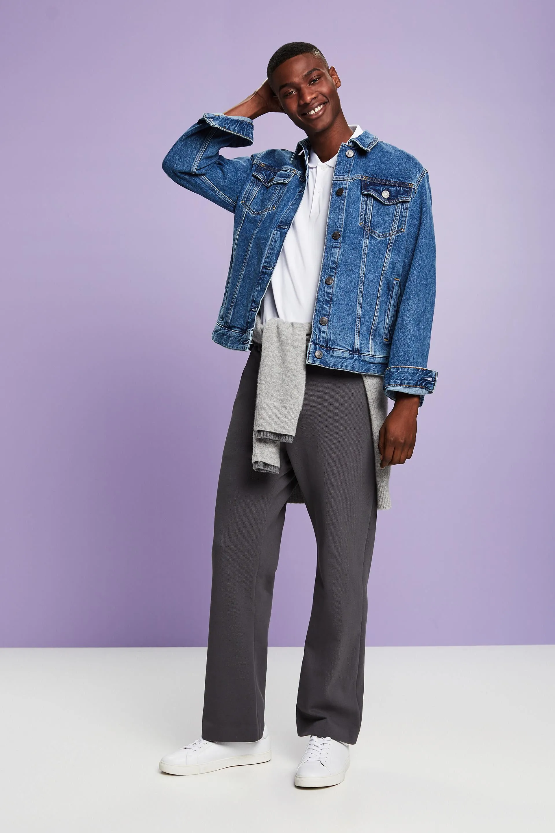 Pantaloni in jersey piqué
