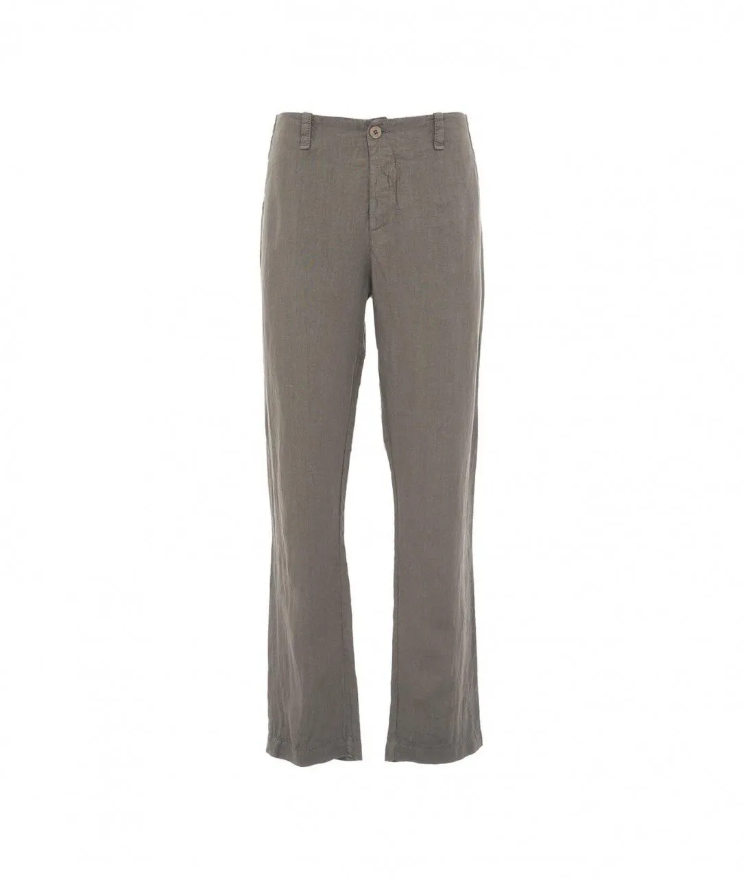 Pantaloni in lino verde verde