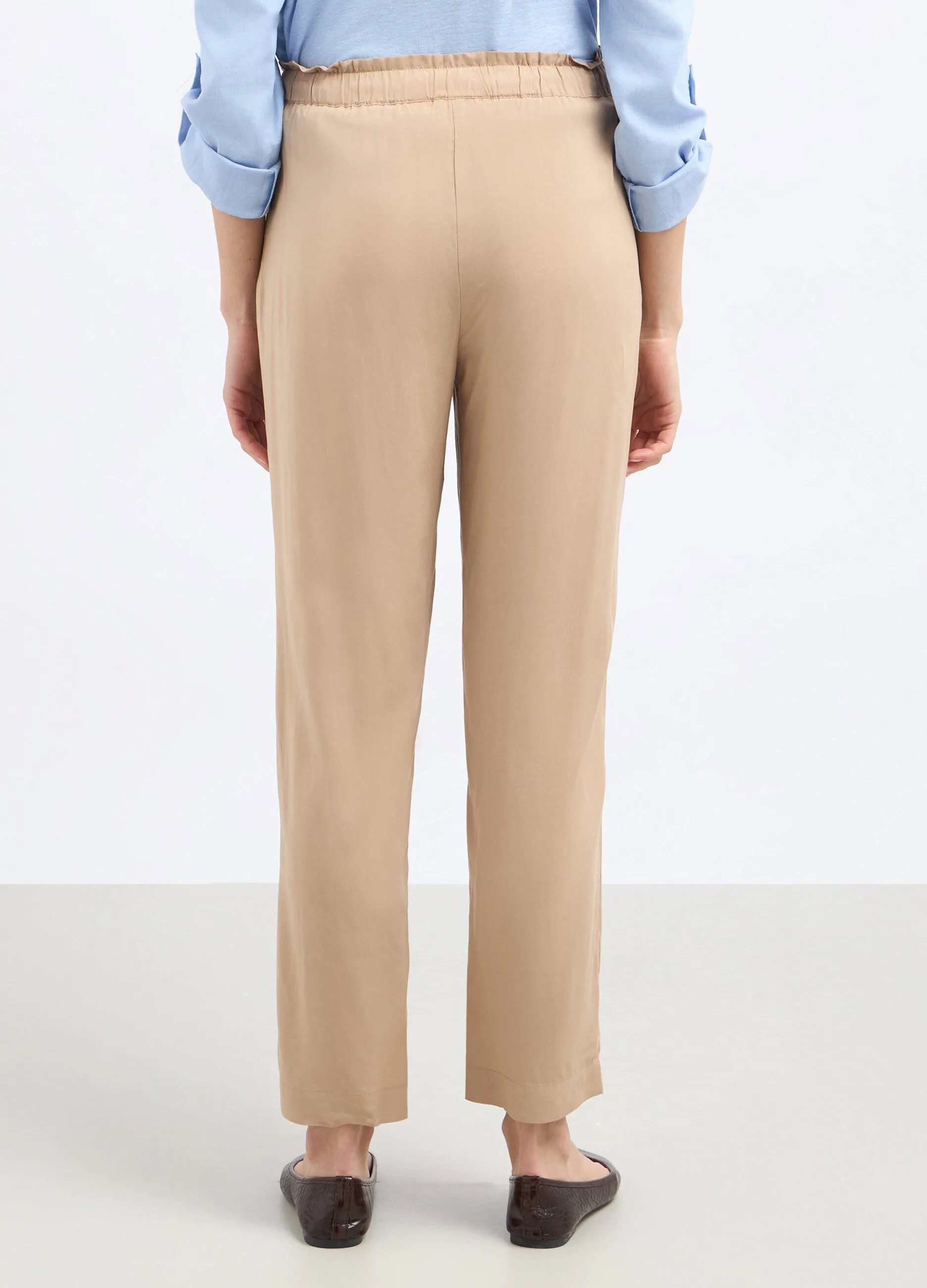 Pantaloni in pura viscosa donna