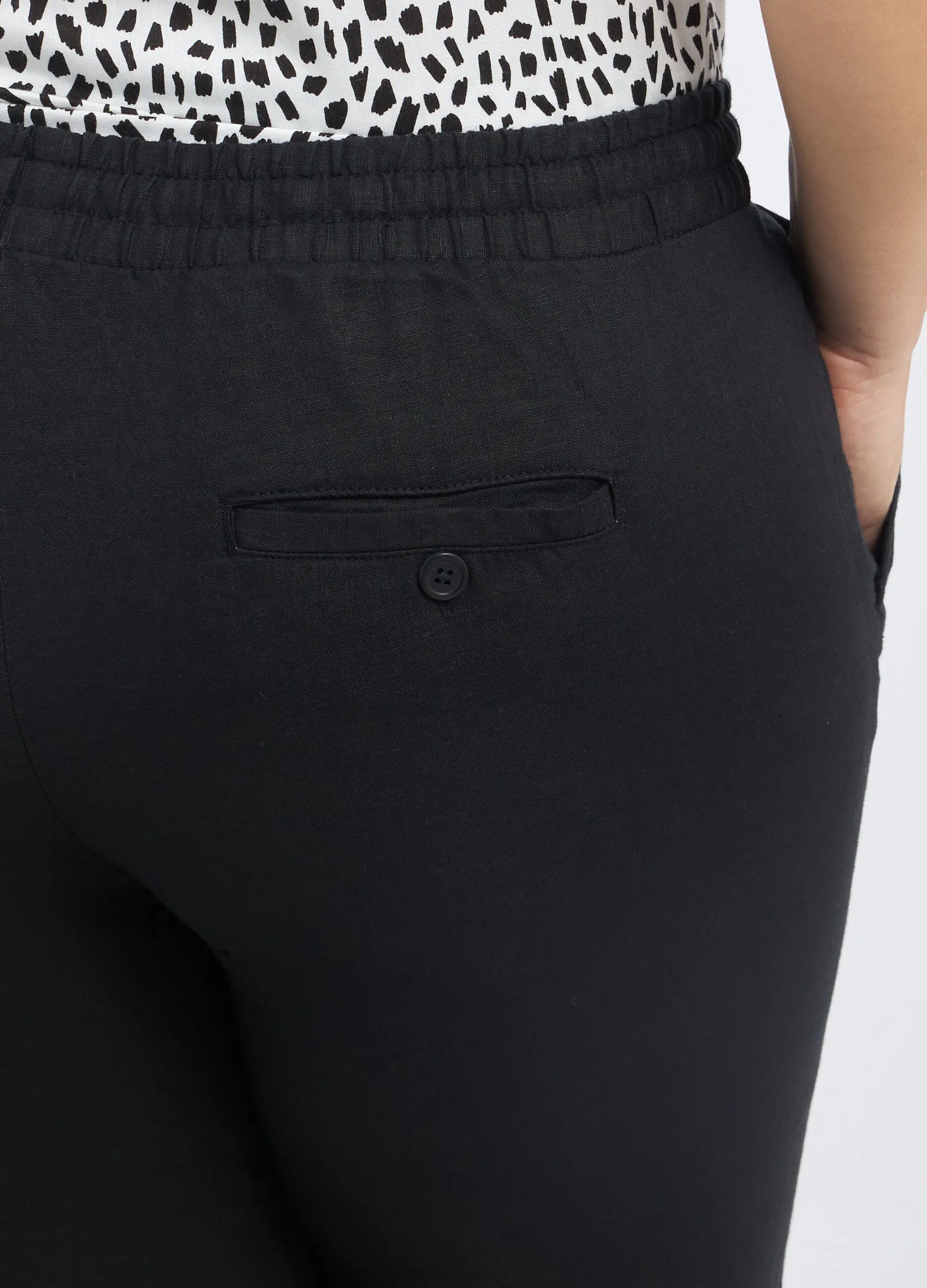 Pantaloni in puro lino donna curvy