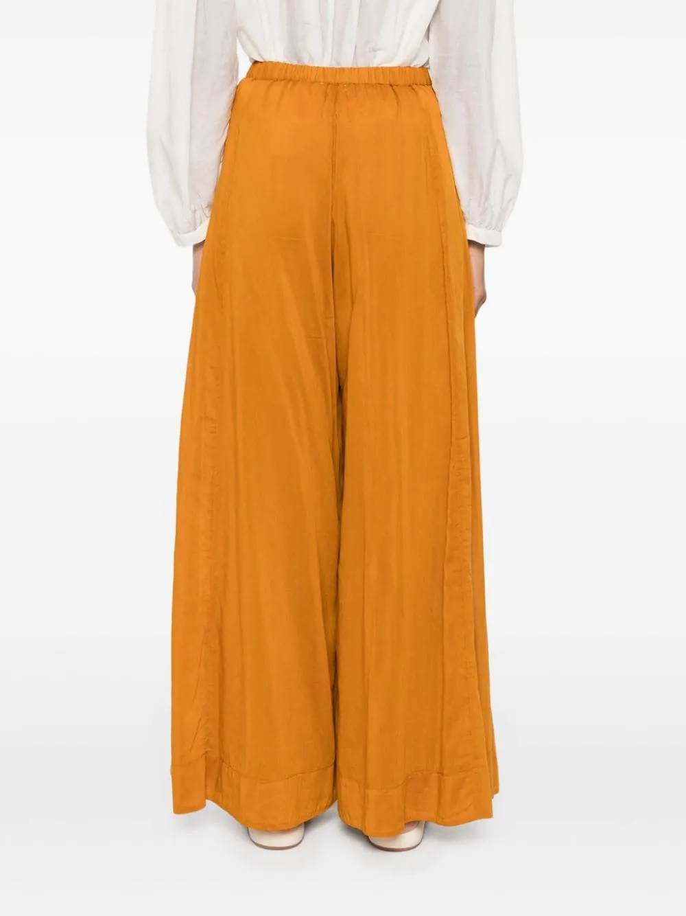 Pantaloni palazzo in arancione - donna
