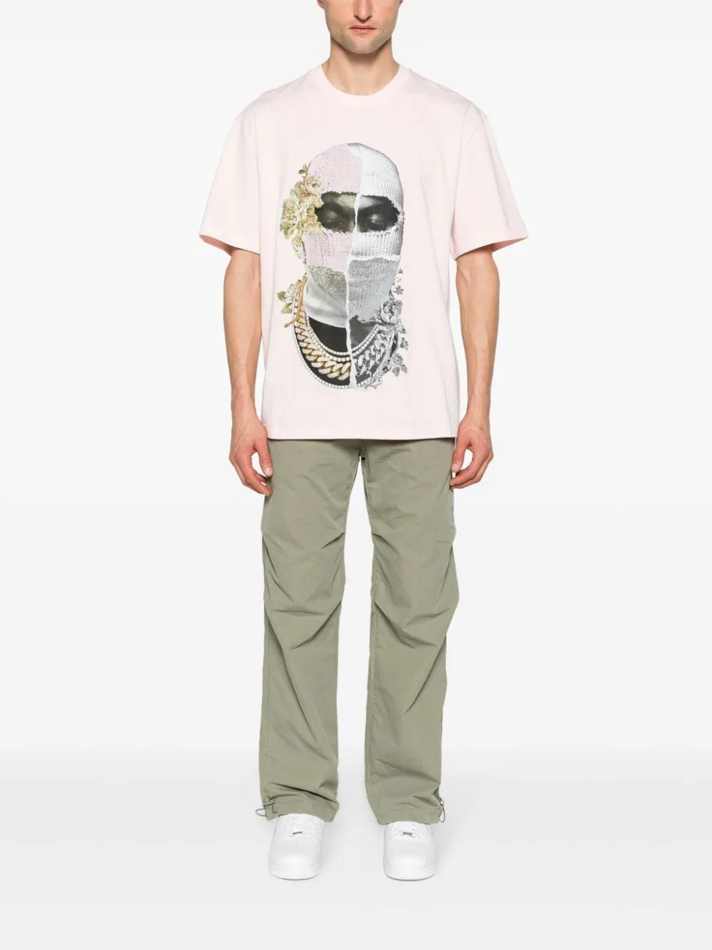 Pantaloni Parachute in verde - uomo