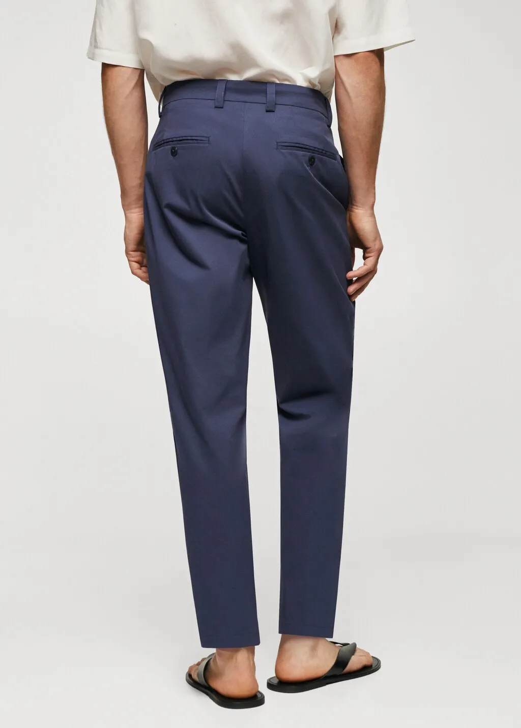 Pantaloni pinces cotone