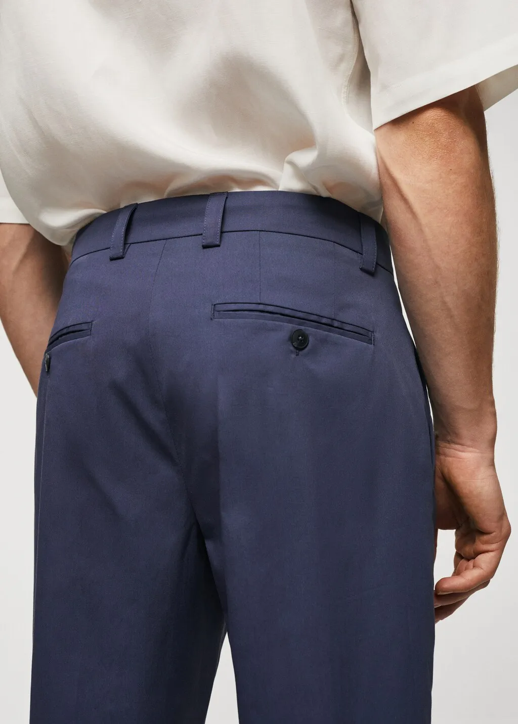 Pantaloni pinces cotone