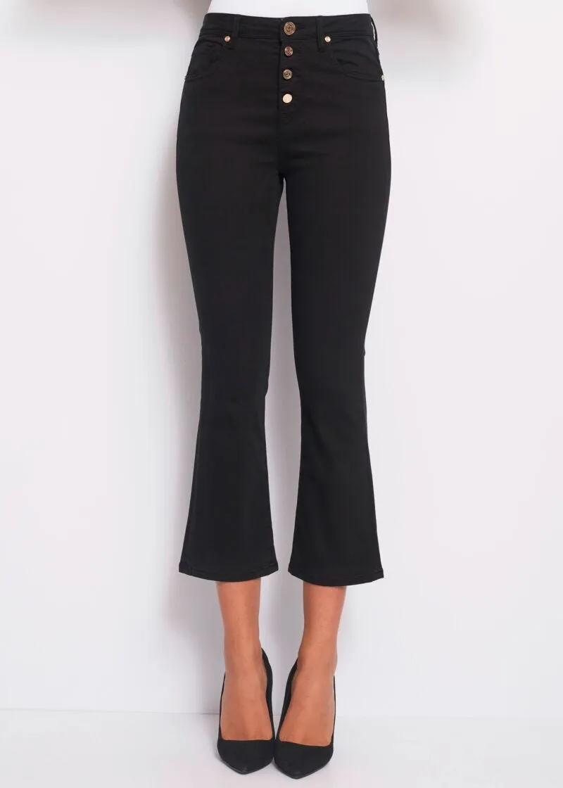Pantaloni straight cropped