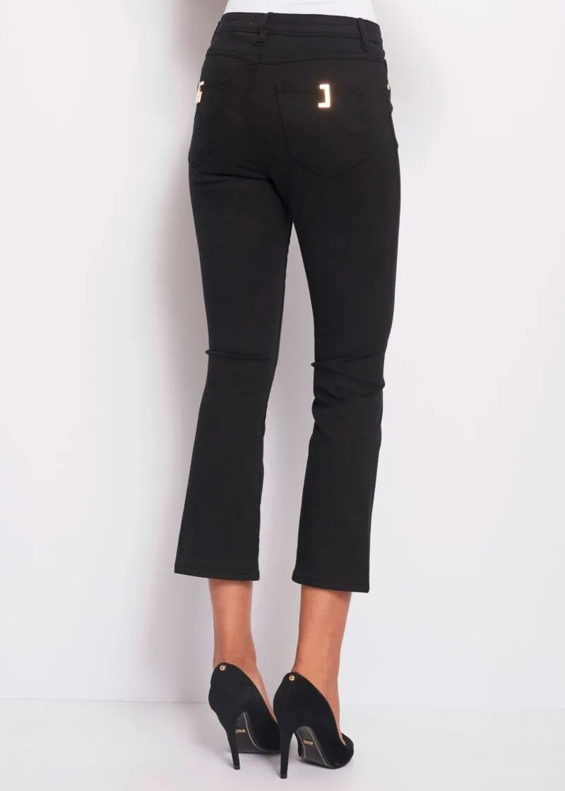 Pantaloni straight cropped