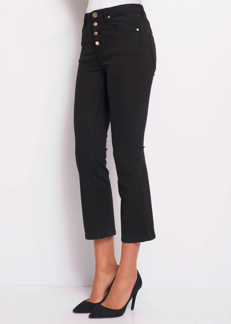 Pantaloni straight cropped