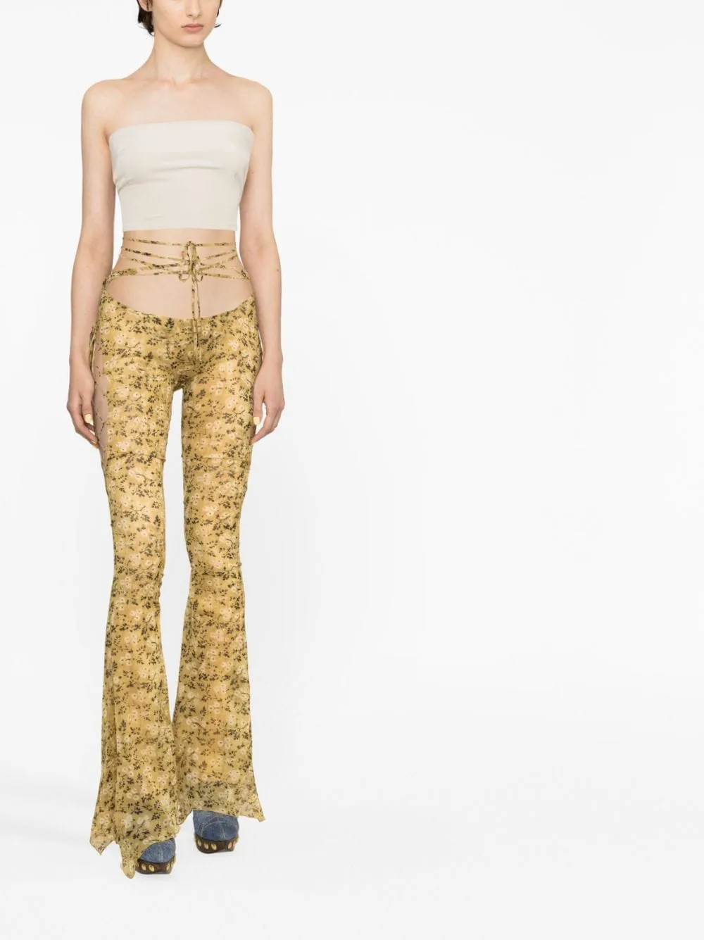 Pantaloni svasati glimmer in multicolore - donna