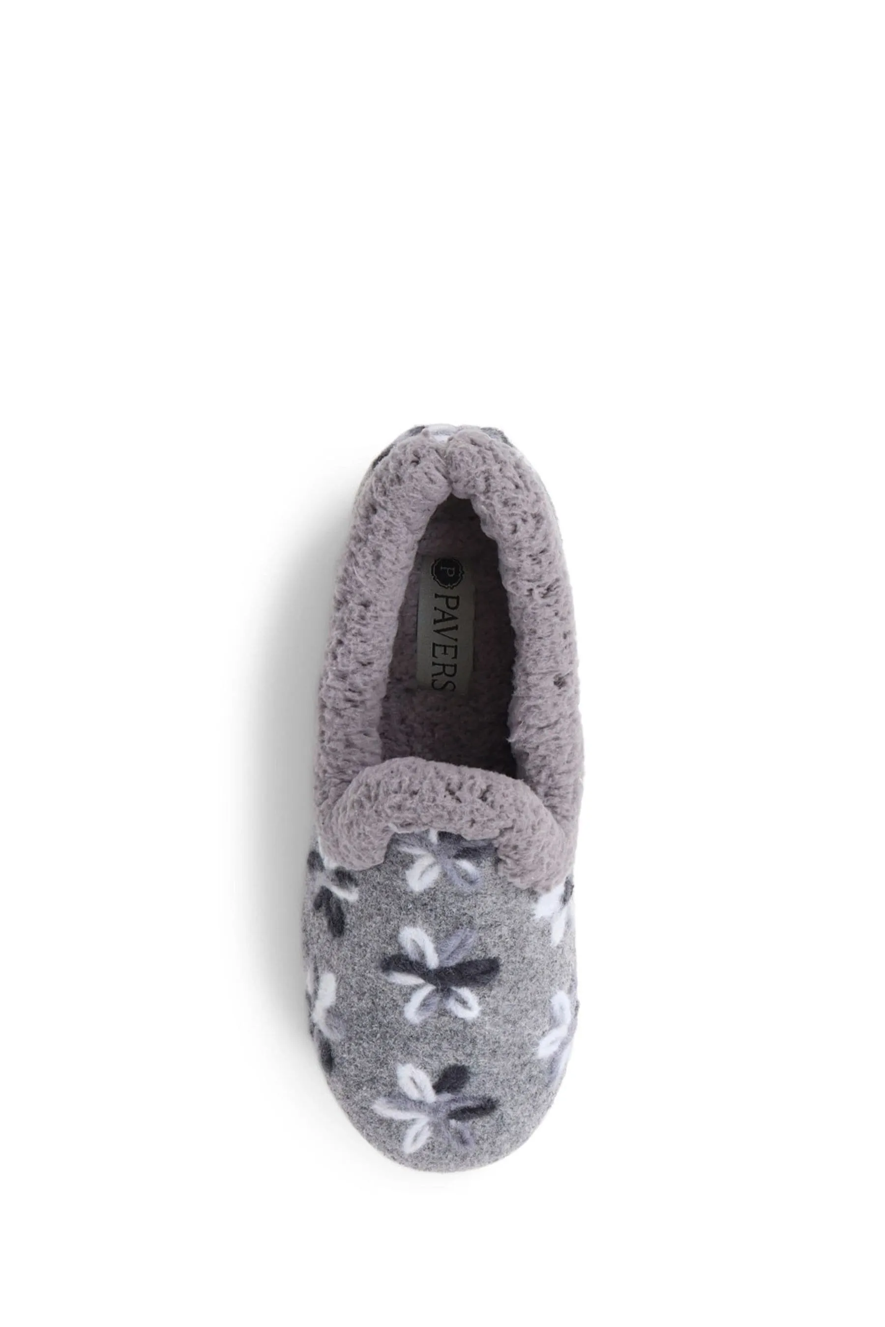 Pavers Grigio - Pantofole con fodera in pile