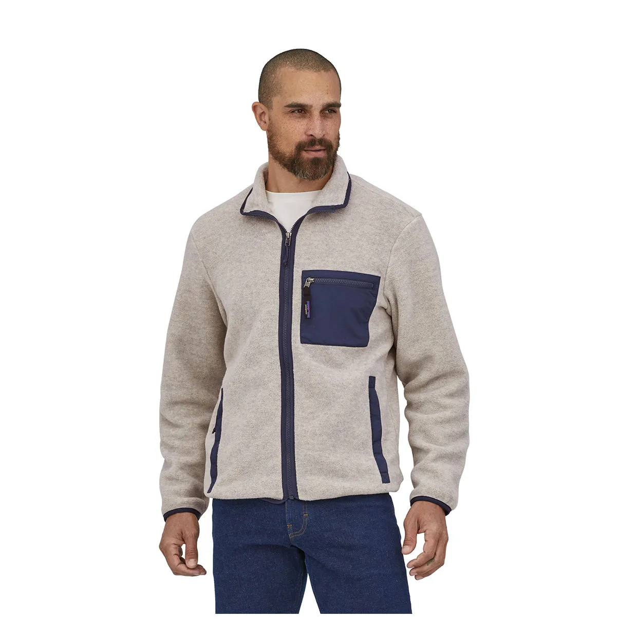 Pile Uomo Patagonia Synchilla Fleece Grigio Chiaro