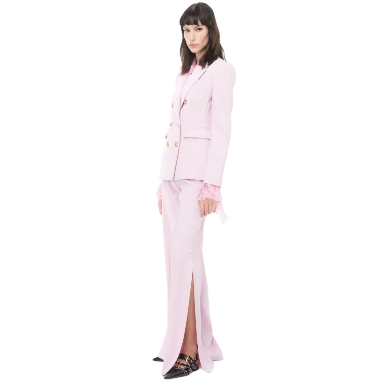Pinko pantaloni palazzo rosa
