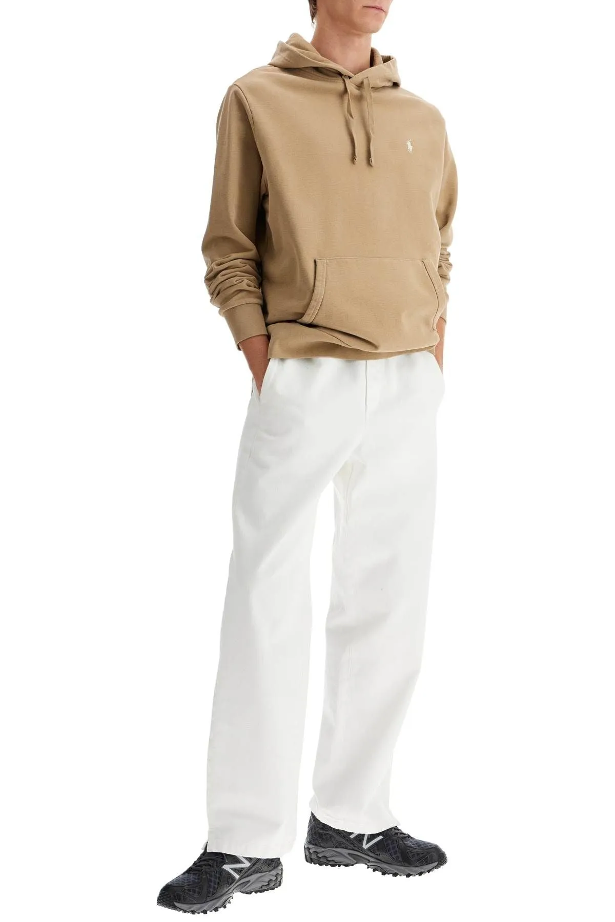 Polo ralph lauren felpa con cappuccio con pony ricamato