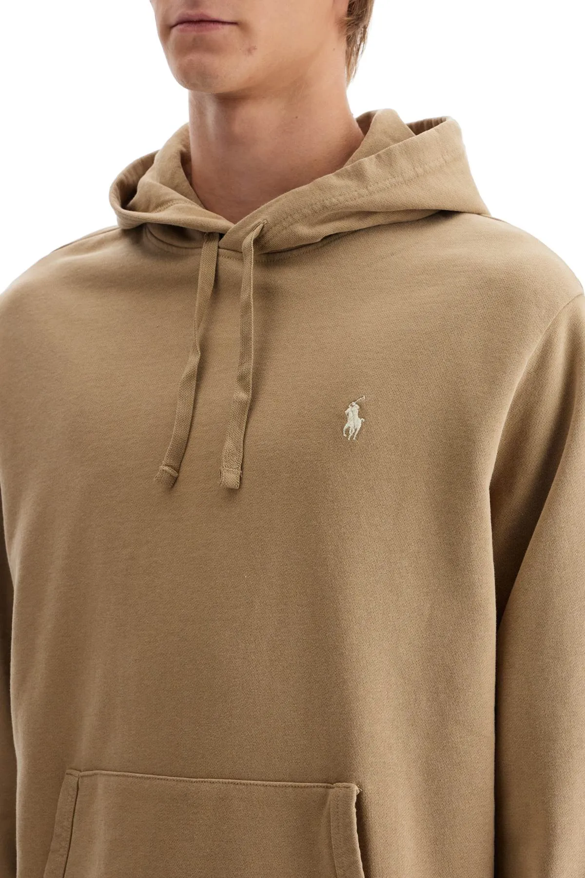 Polo ralph lauren felpa con cappuccio con pony ricamato
