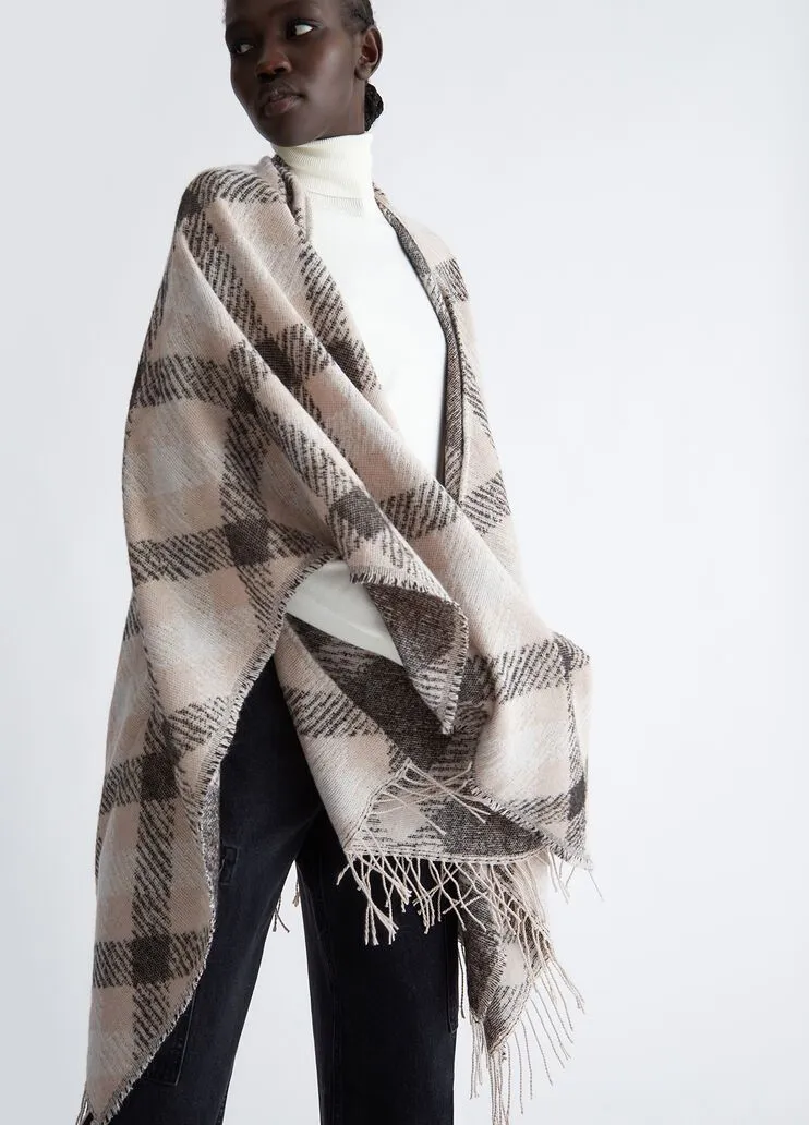 Poncho check liu jo