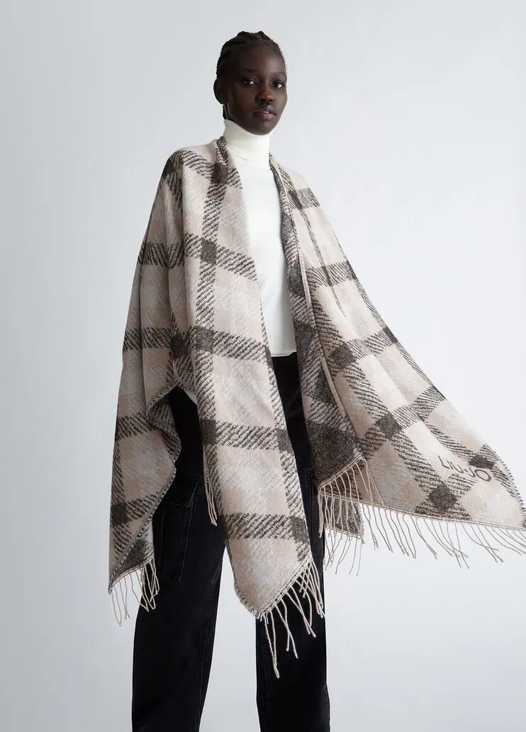 Poncho check liu jo
